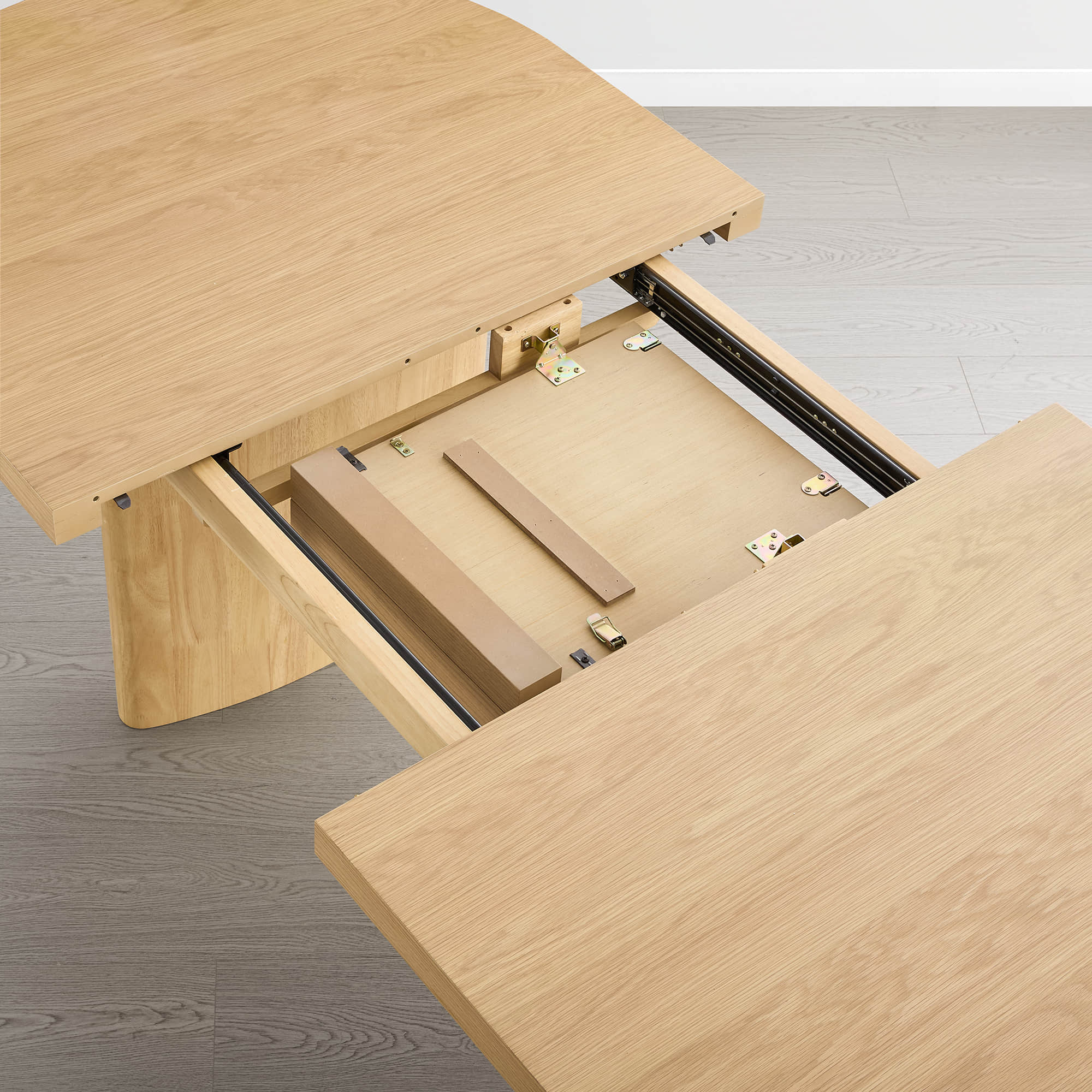 Merlin - 70.9"-86.6" Extendable Wood Dining Table Set for 4-6 - Image 16