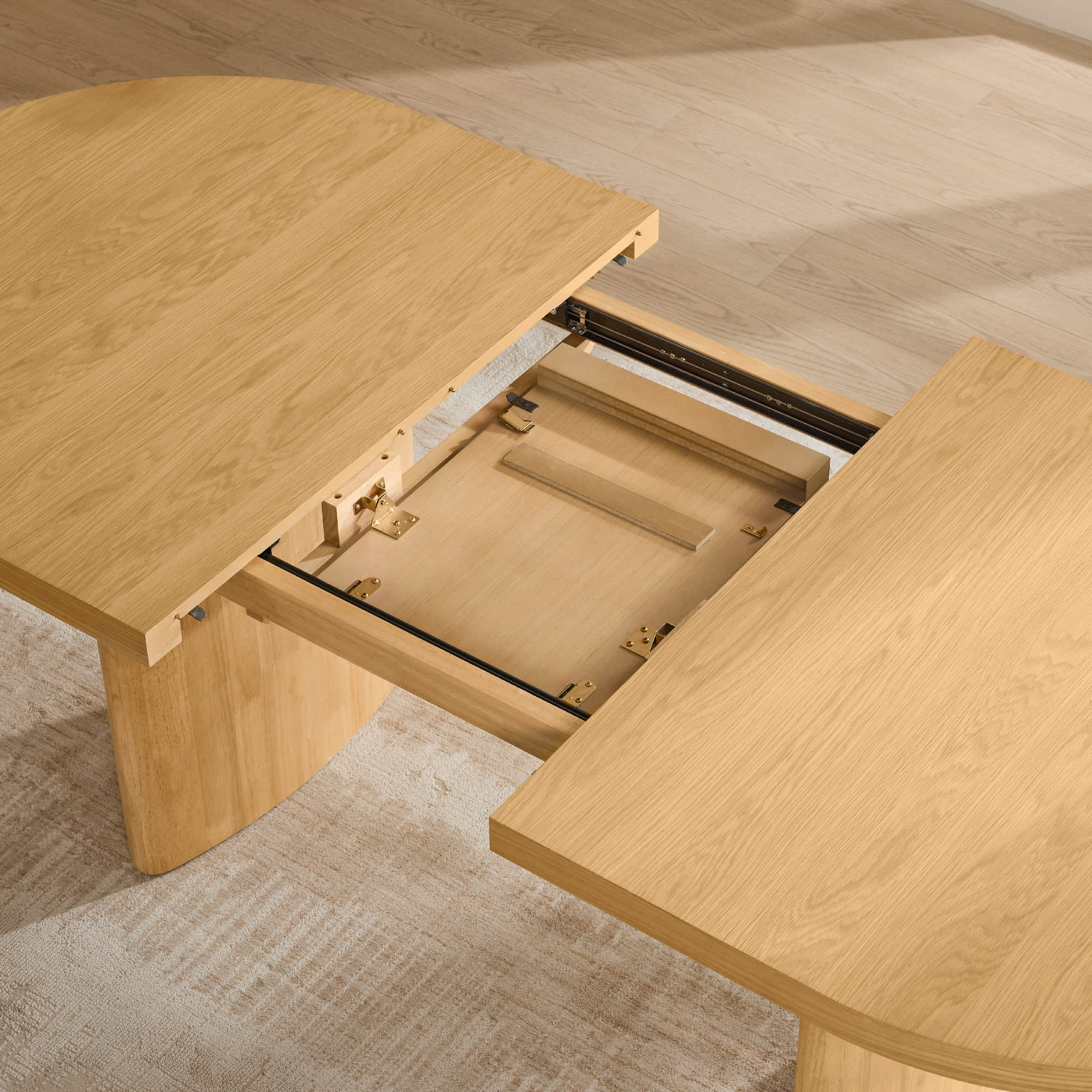 Merlin - 70.9"-86.6" Extendable Wood Dining Table Set for 4-6 - Image 7