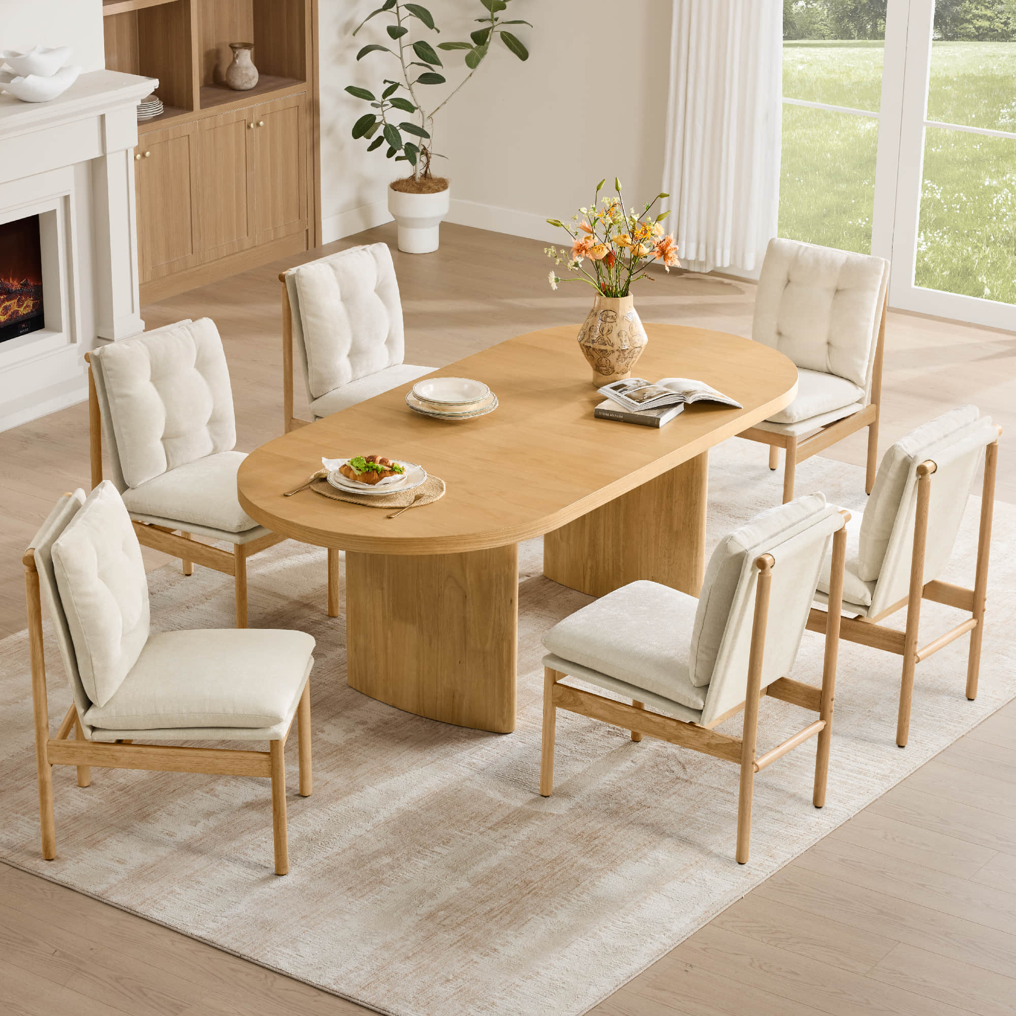 Merlin Extendable Wood Dining Table, 70.9"-86.6" - Image 12