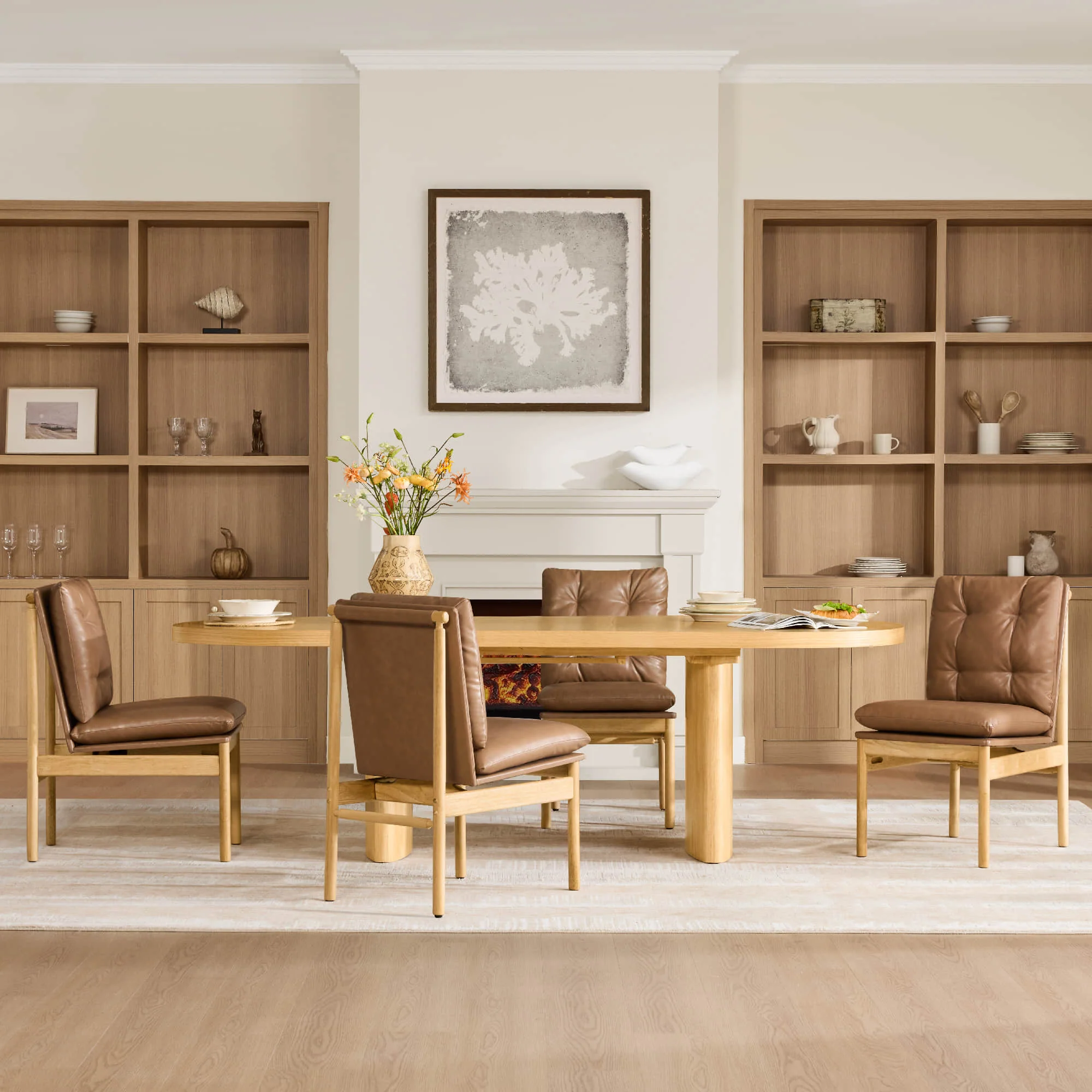 Merlin Extendable Wood Dining Table, 70.9"-86.6" - Image 14