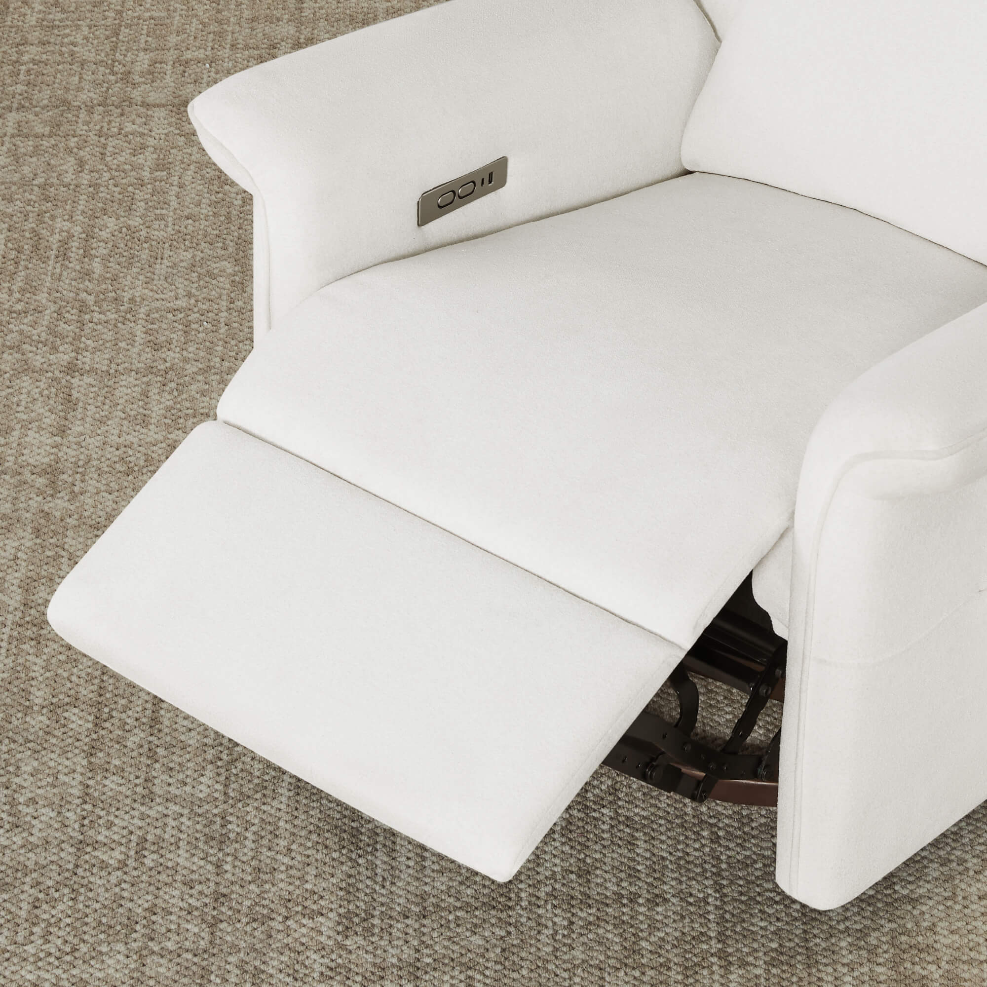 Mila Power Swivel Nursery Glider Recliner - Image 34