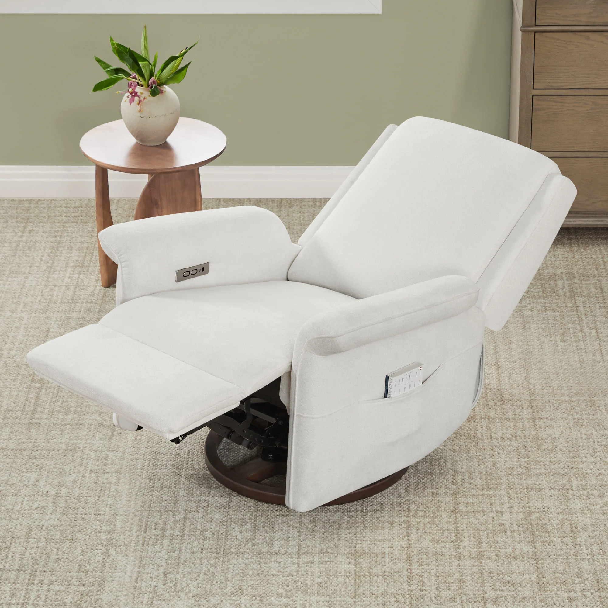 Mila Power Swivel Nursery Glider Recliner - Image 49