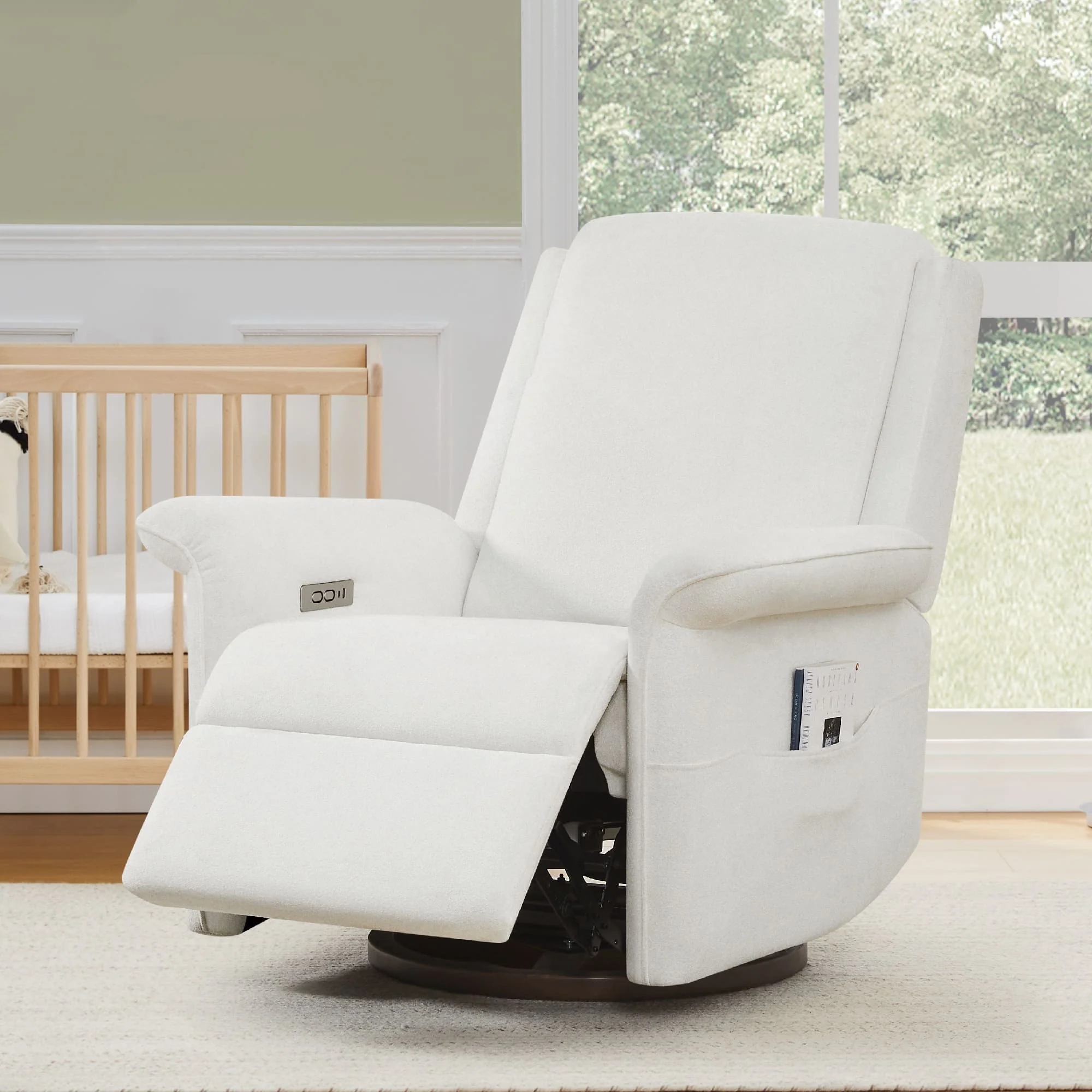 Mila Power Swivel Nursery Glider Recliner - Image 5