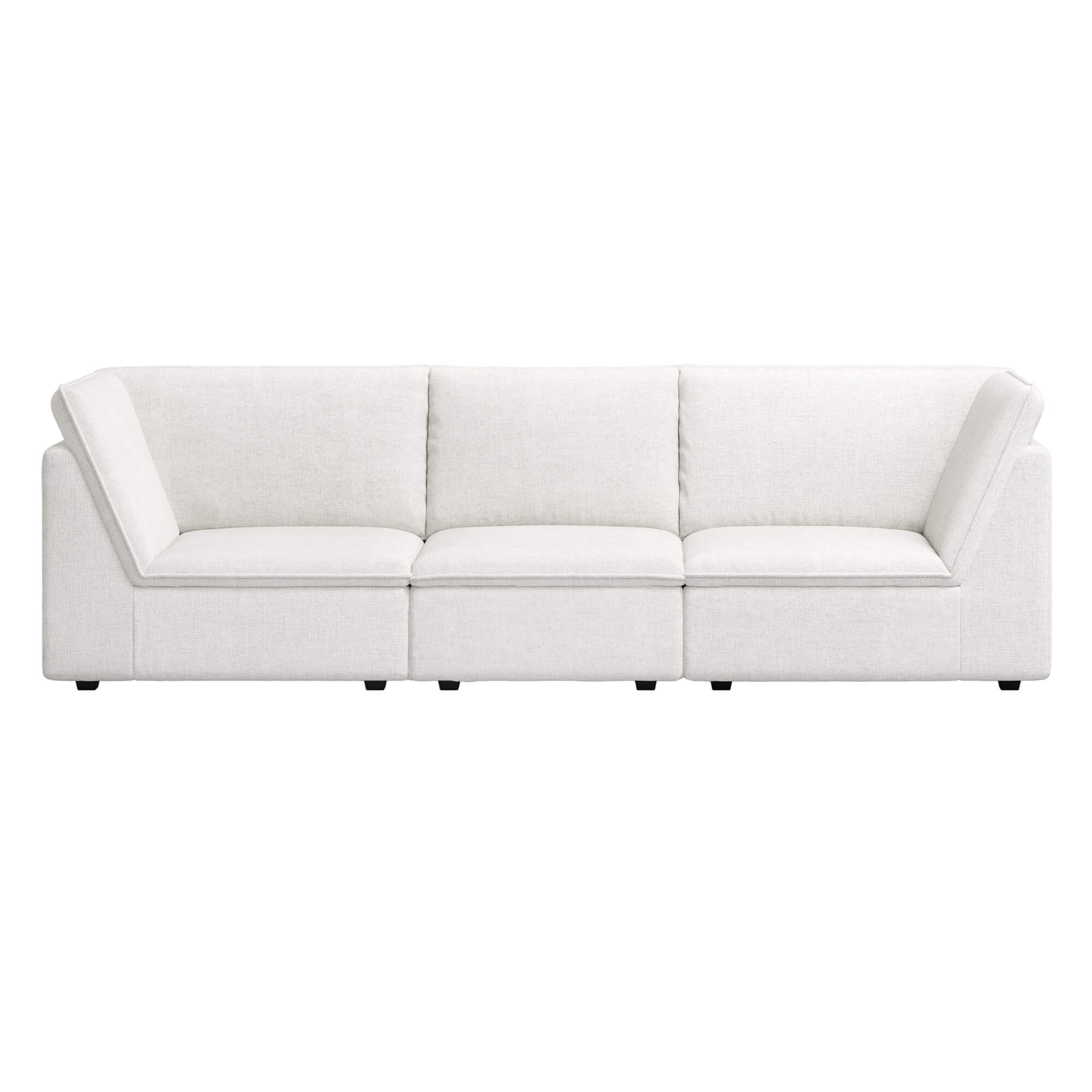 Miller 4-Seater Modern Sofa with Flared Arms - Image 3
