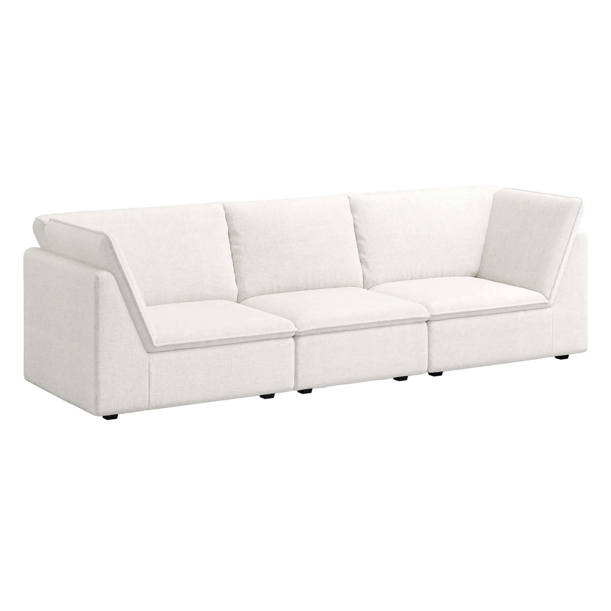 Miller 4-Seater Modern Sofa with Flared Arms - Image 4