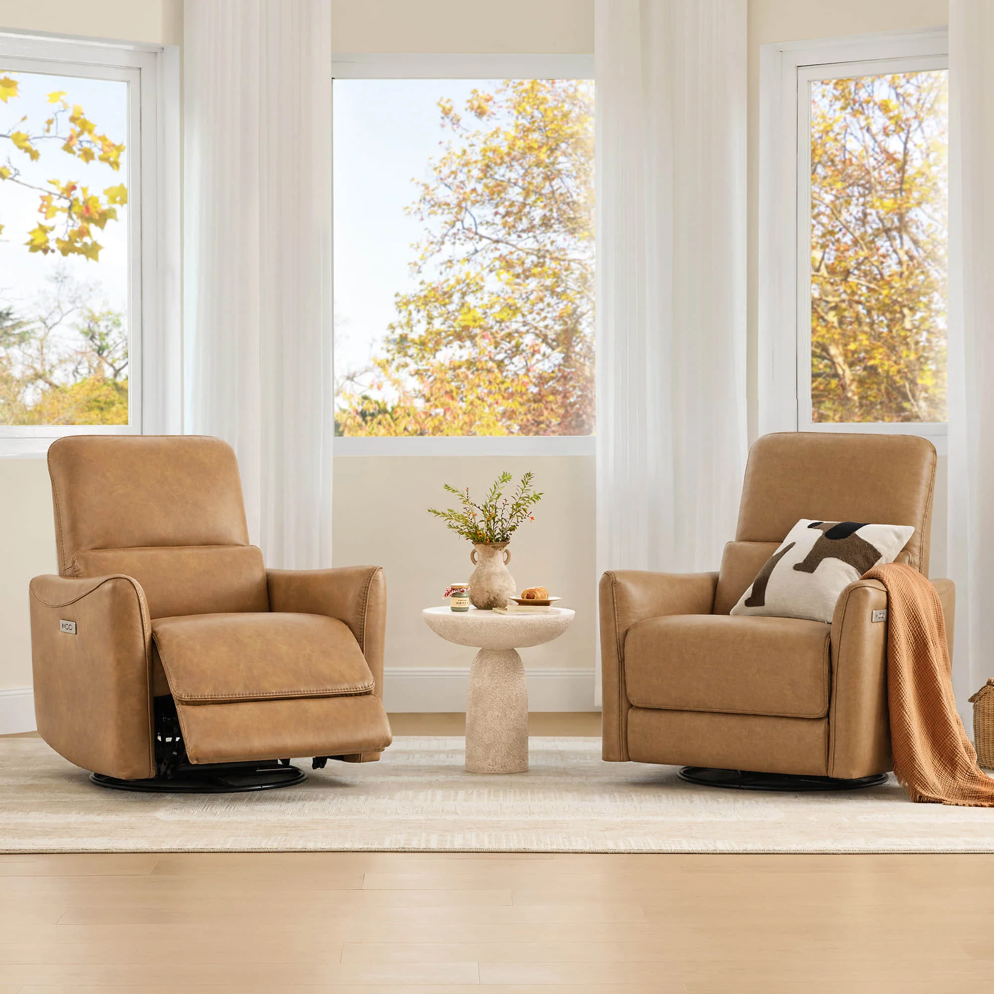 Tracee Modern Power Swivel Glider Recliner - Image 205