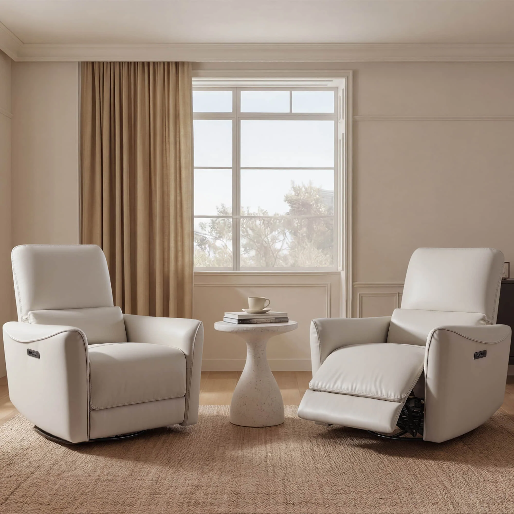 Tracee Modern Power Swivel Glider Recliner - Image 211