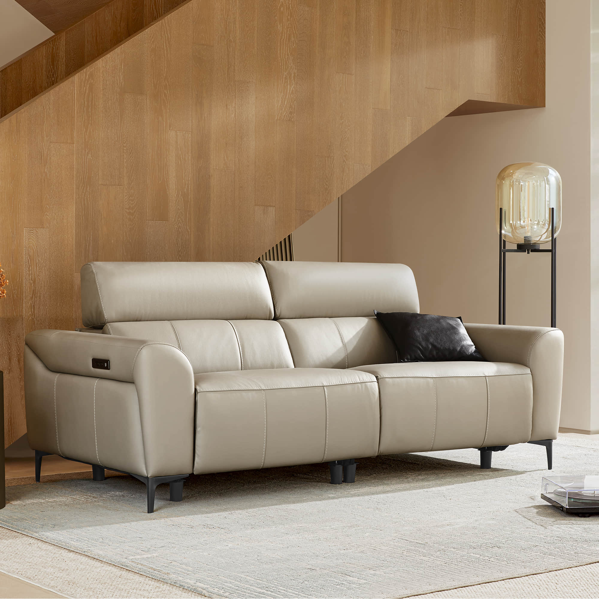Murphy Premium Dual-Motor Genuine Leather Zero-Wall Power Reclining Sofa - Image 27