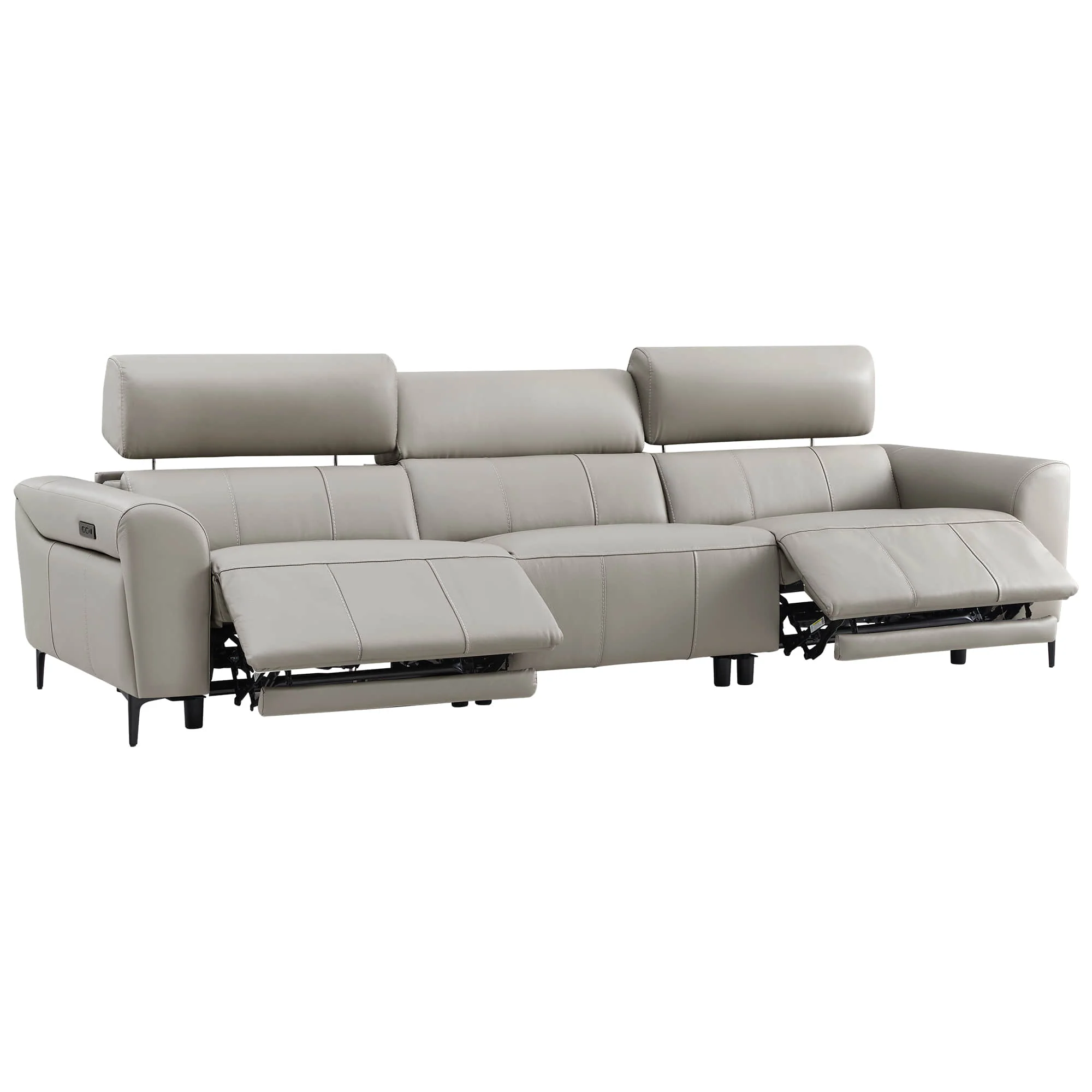 Murphy Premium Dual-Motor Genuine Leather Zero-Wall Power Reclining Sofa - Image 51