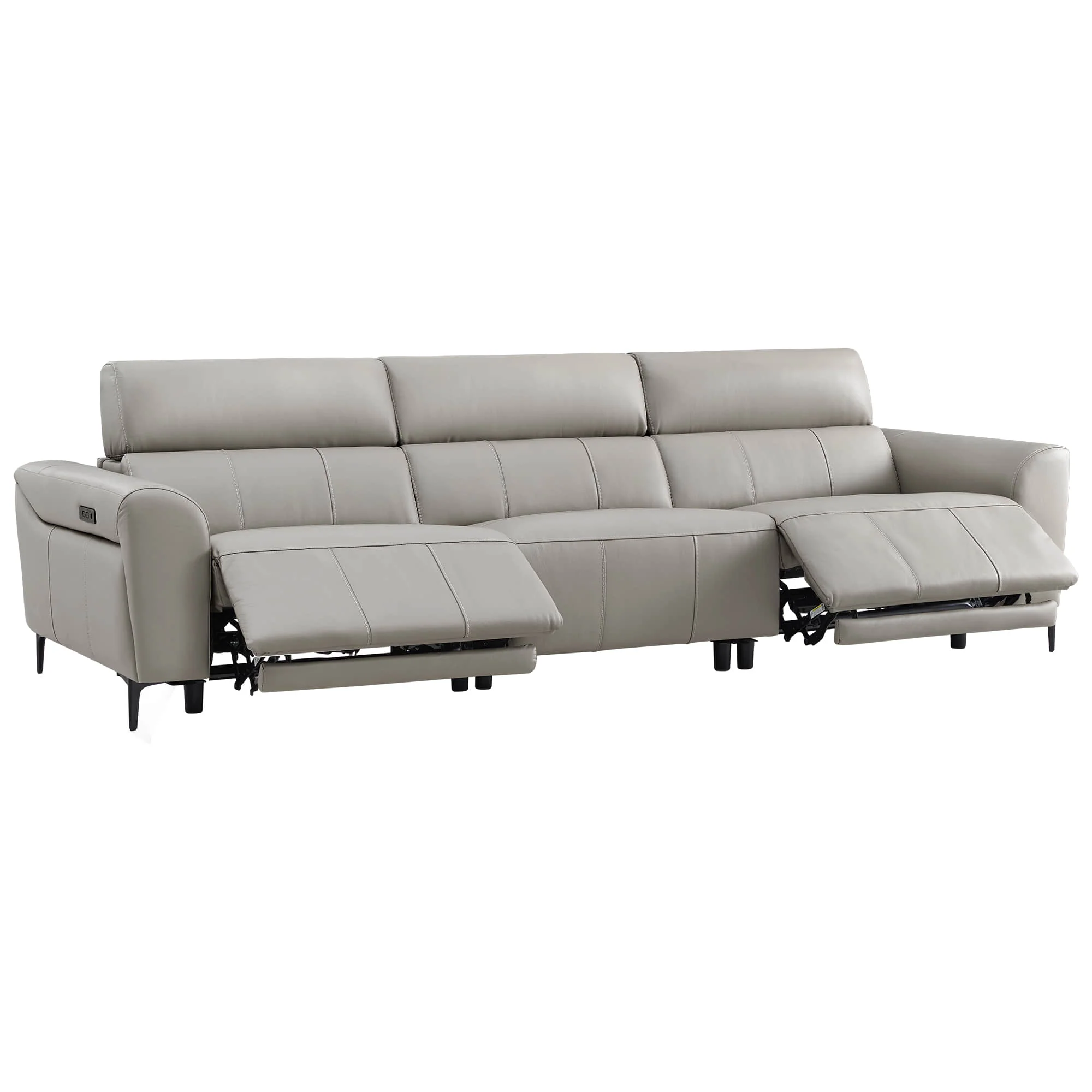 Murphy Premium Dual-Motor Genuine Leather Zero-Wall Power Reclining Sofa - Image 52