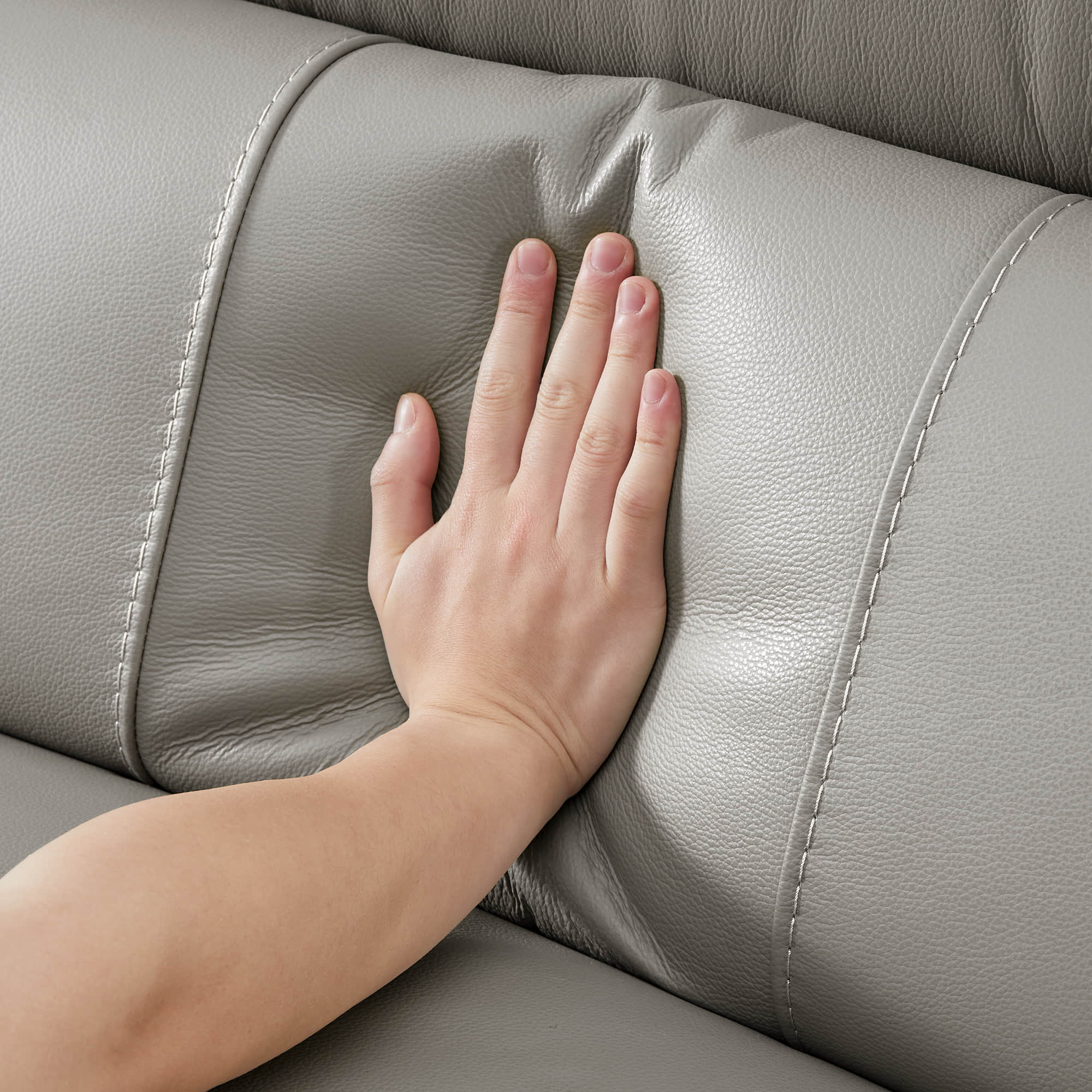 Murphy Premium Dual-Motor Genuine Leather Zero-Wall Power Reclining Sofa - Image 62