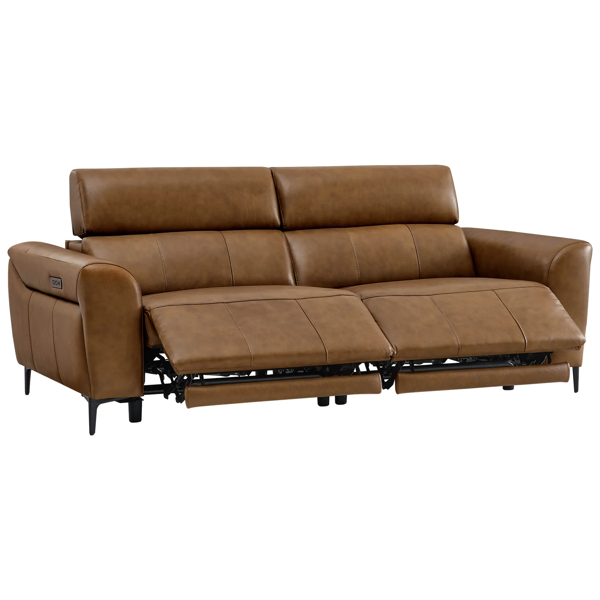 Murphy Premium Dual-Motor Genuine Leather Zero-Wall Power Reclining Sofa - Image 66