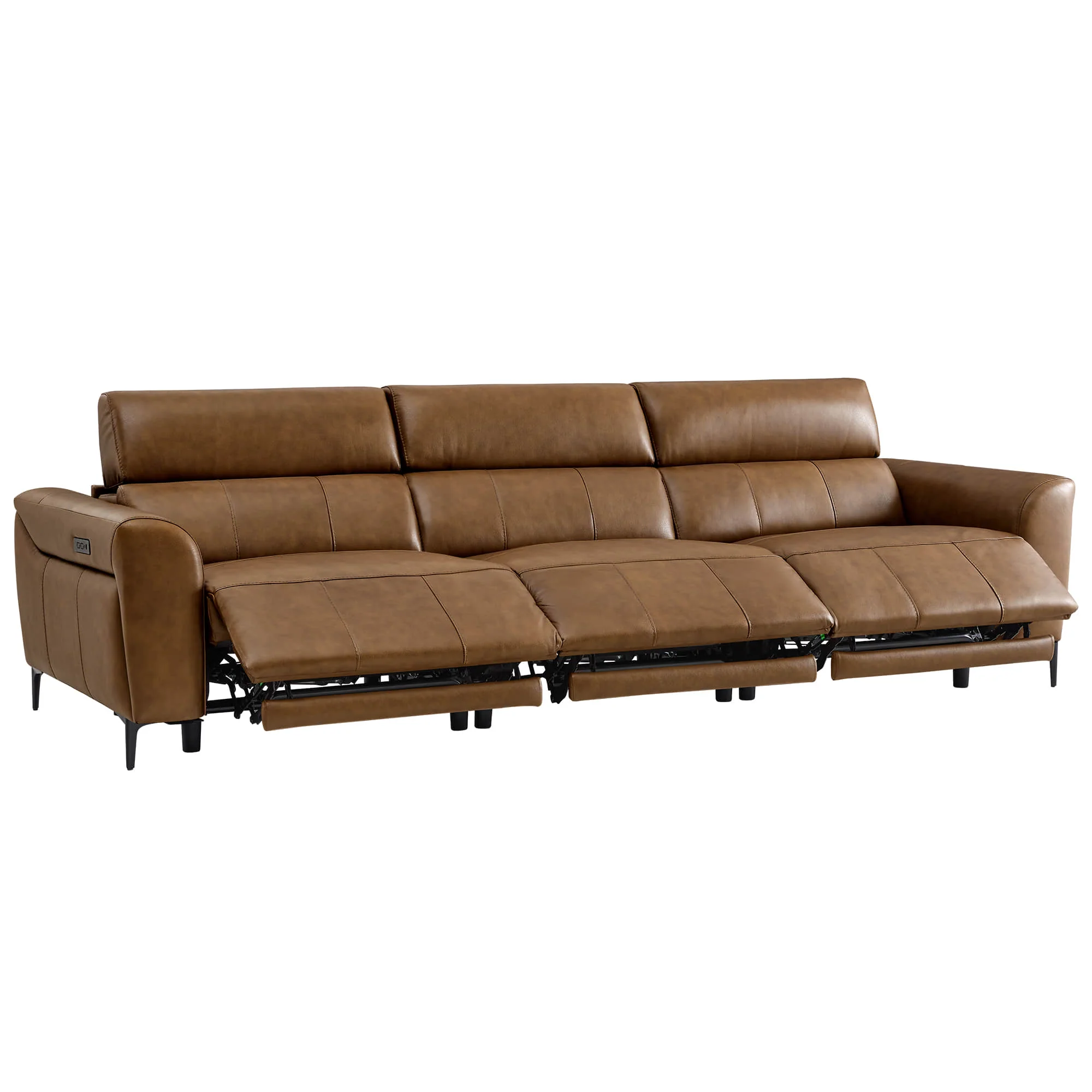 Murphy Premium Dual-Motor Genuine Leather Zero-Wall Power Reclining Sofa - Image 69