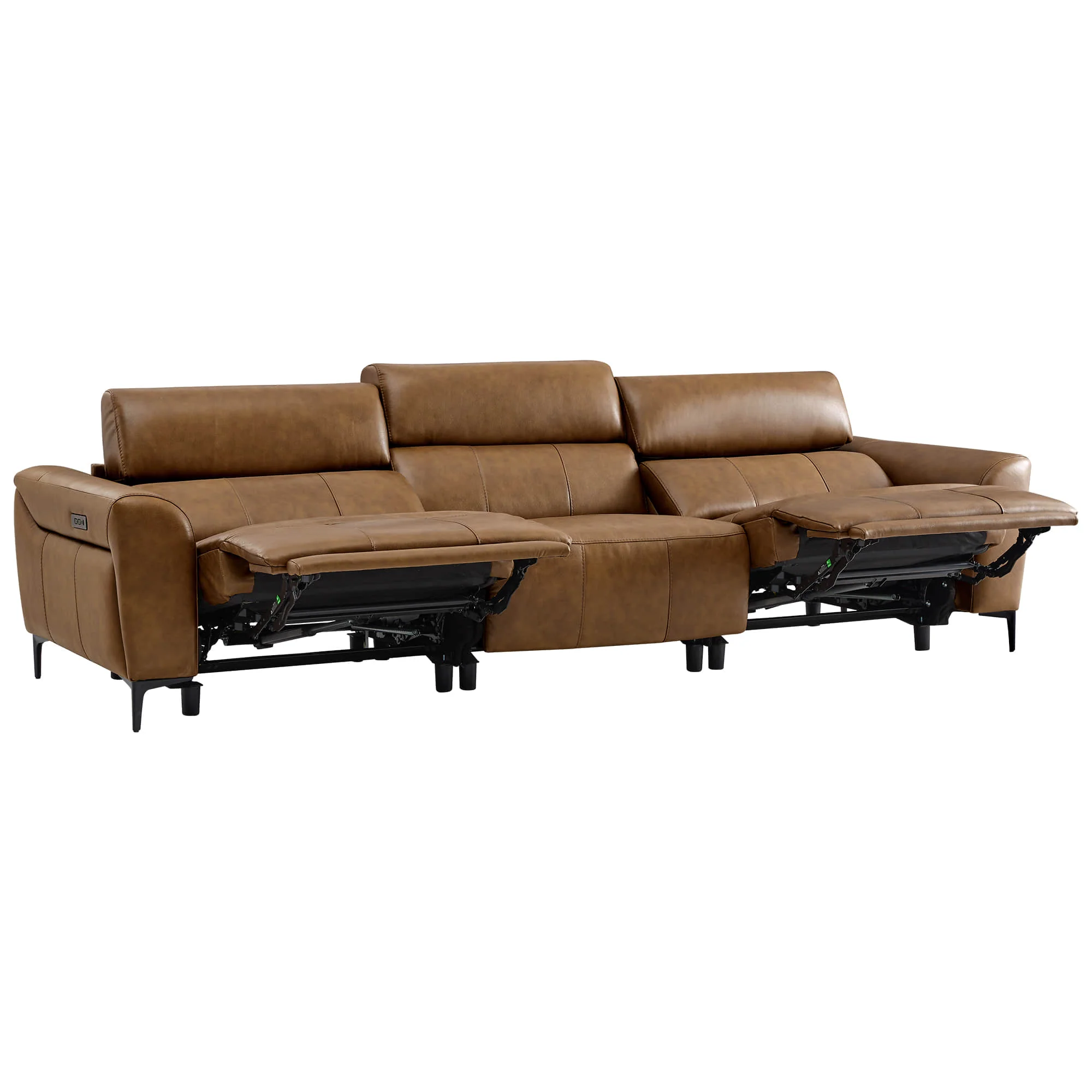 Murphy Premium Dual-Motor Genuine Leather Zero-Wall Power Reclining Sofa - Image 73