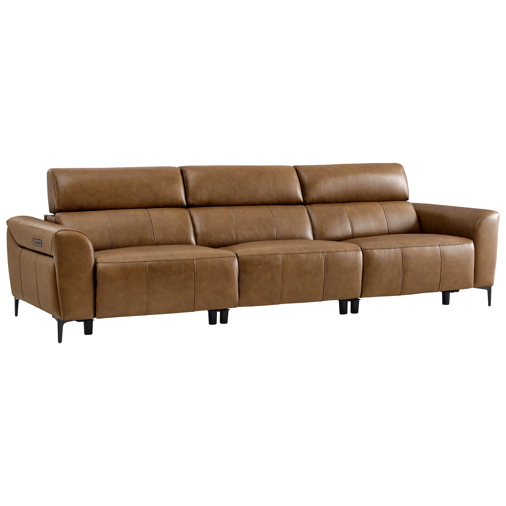 Murphy Premium Dual-Motor Genuine Leather Zero-Wall Power Reclining Sofa - Image 74