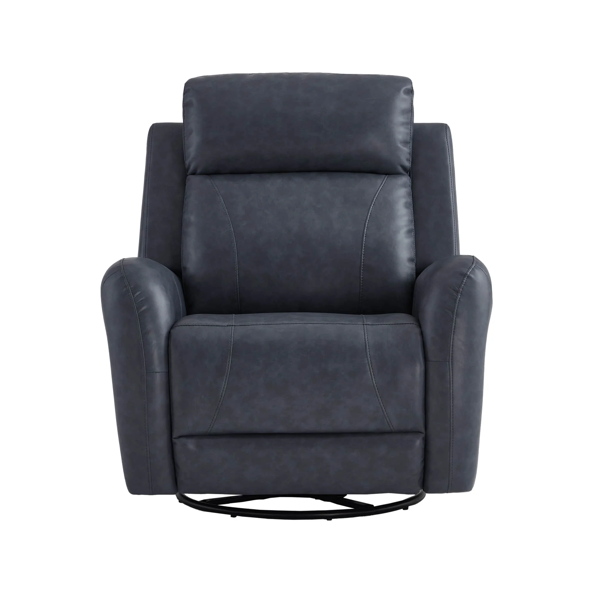 Myles Genuine Leather Swivel Glider Power Recliner - Image 19