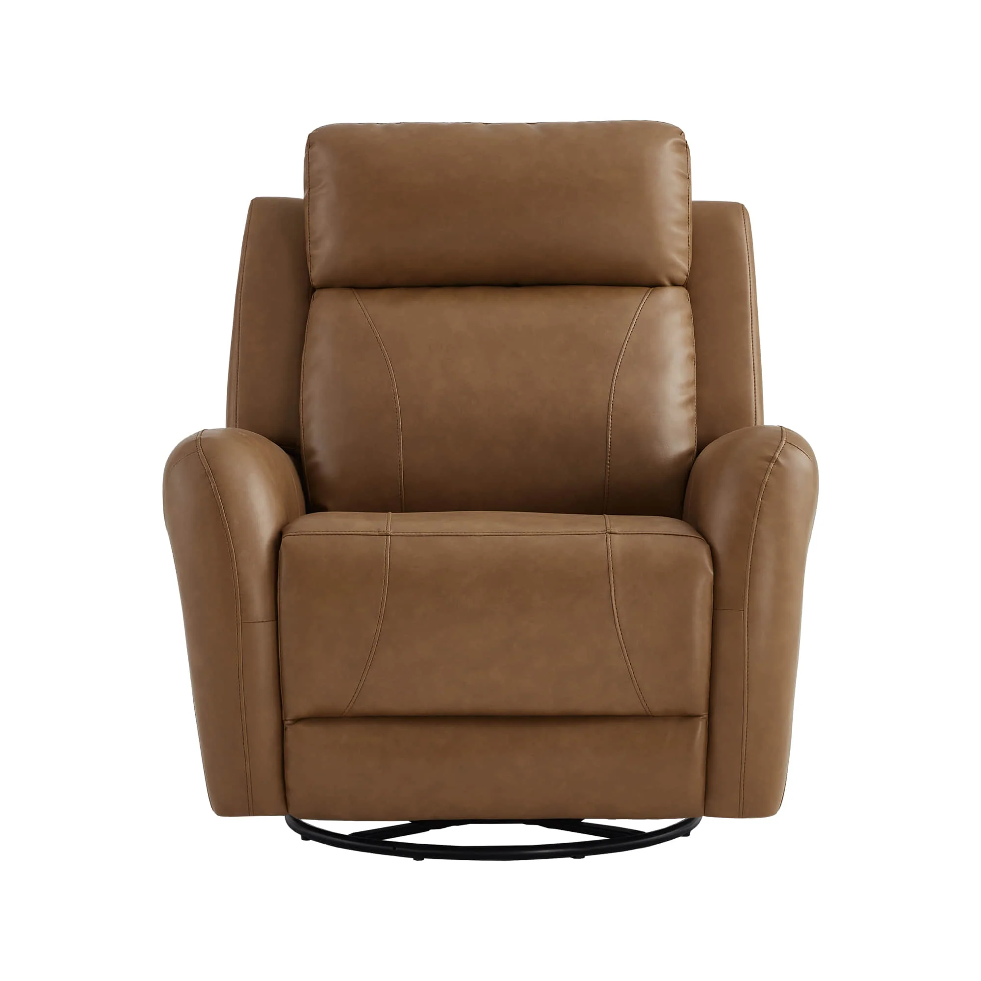 Myles Genuine Leather Swivel Glider Power Recliner - Image 24