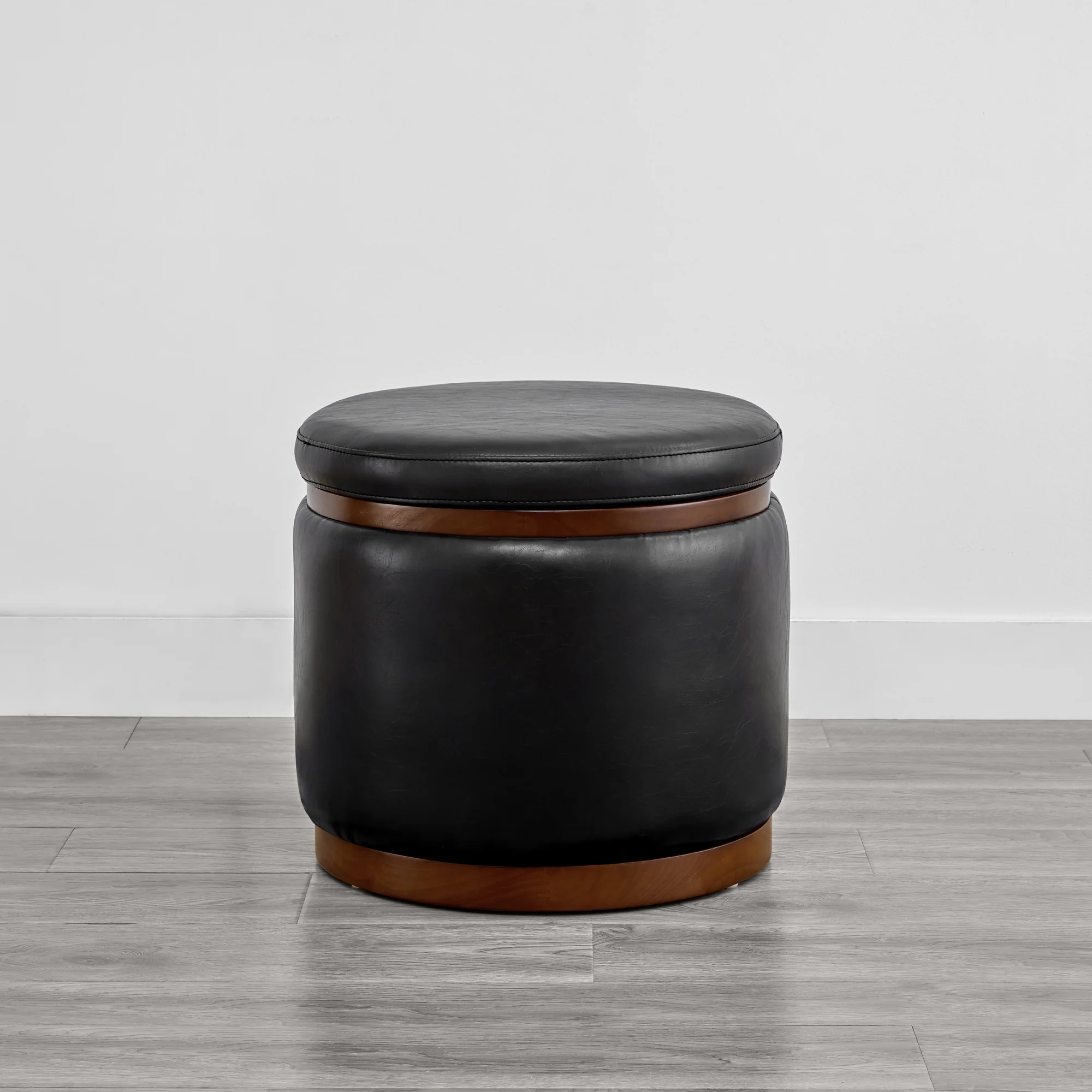 Nest Oval storage ottoman Storage Mid Century Ottoman - Image 20