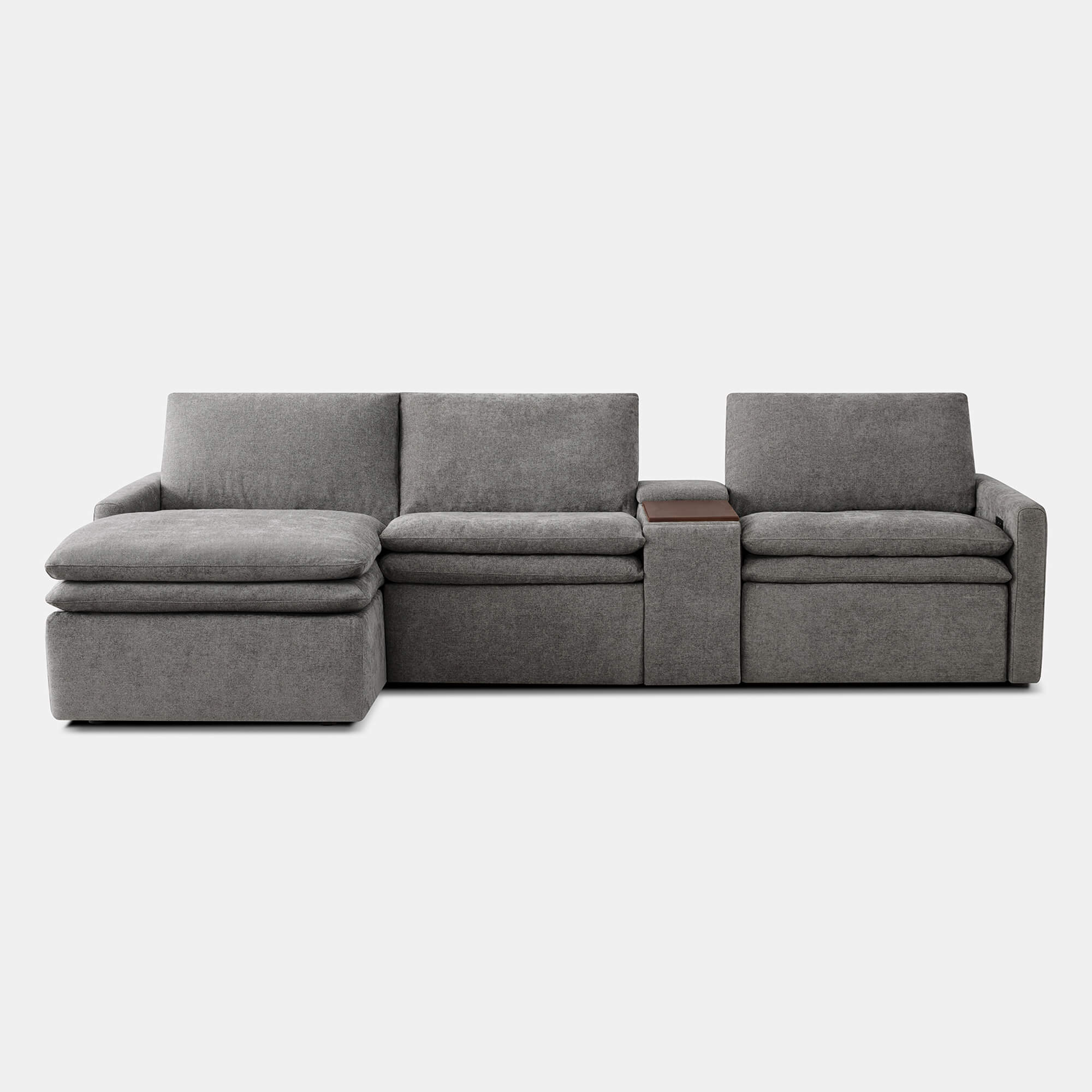 Ohana Zero Gravity Modular Lay-Flat Reclining Sofa with Chaise - Image 15
