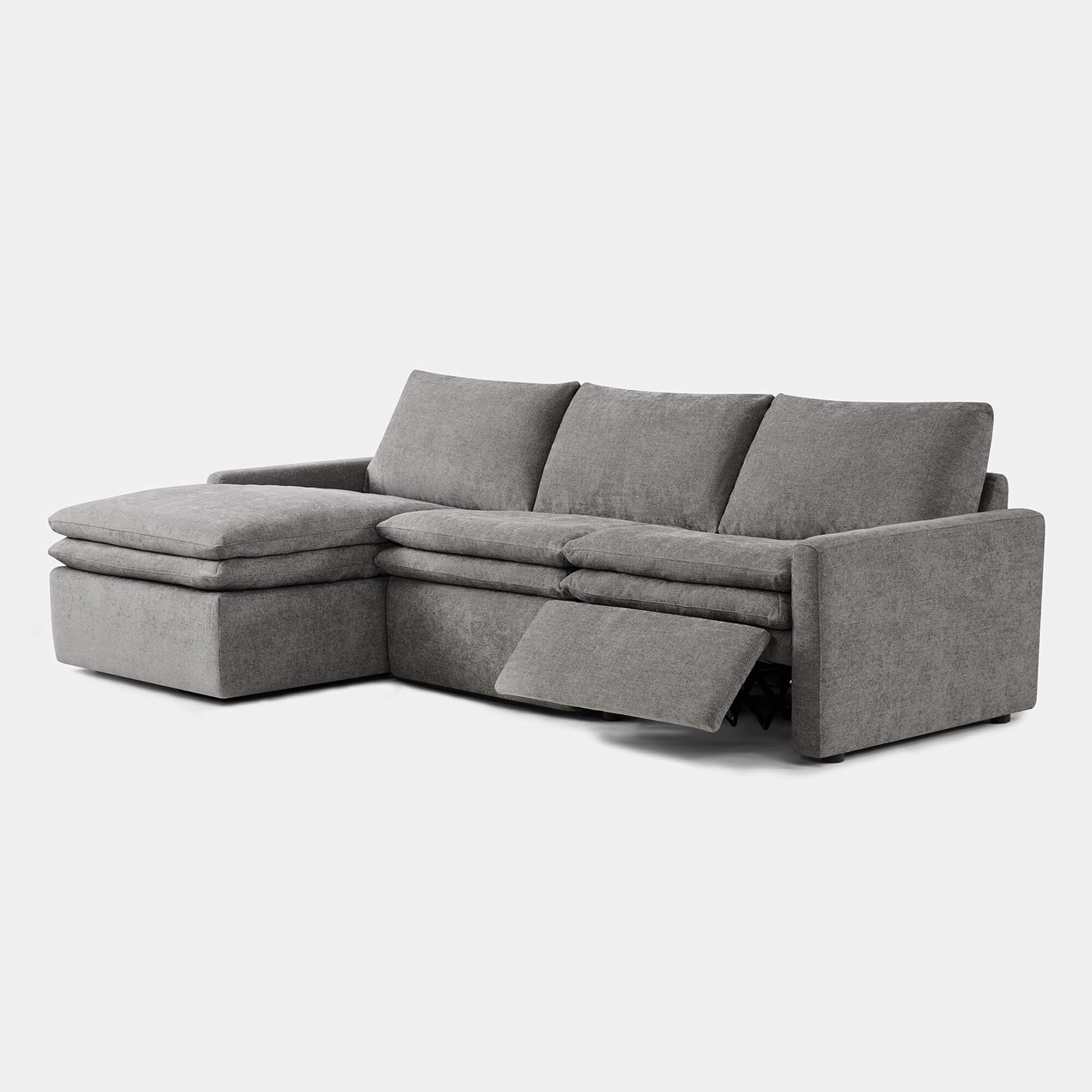 Ohana Zero Gravity Modular Lay-Flat Reclining Sofa with Chaise - Image 16