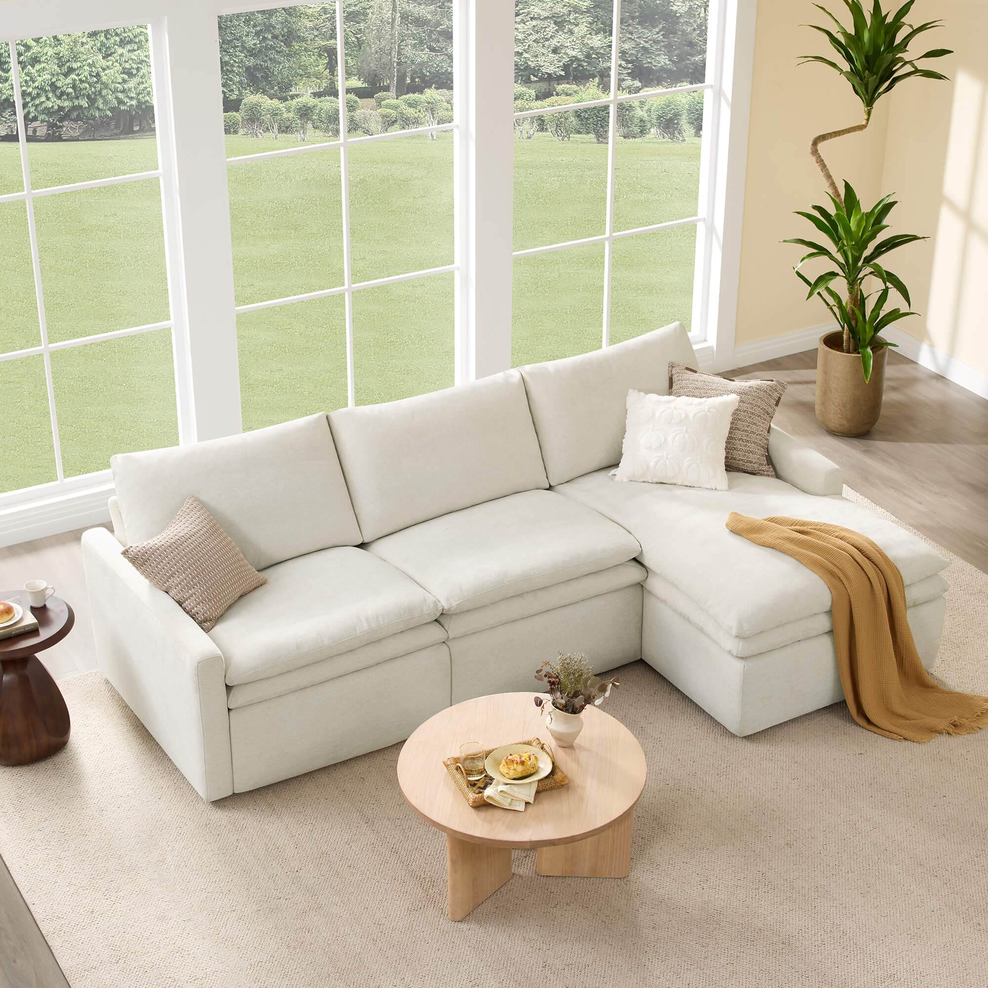 Ohana Zero Gravity Modular Lay-Flat Reclining Sofa with Chaise - Image 24