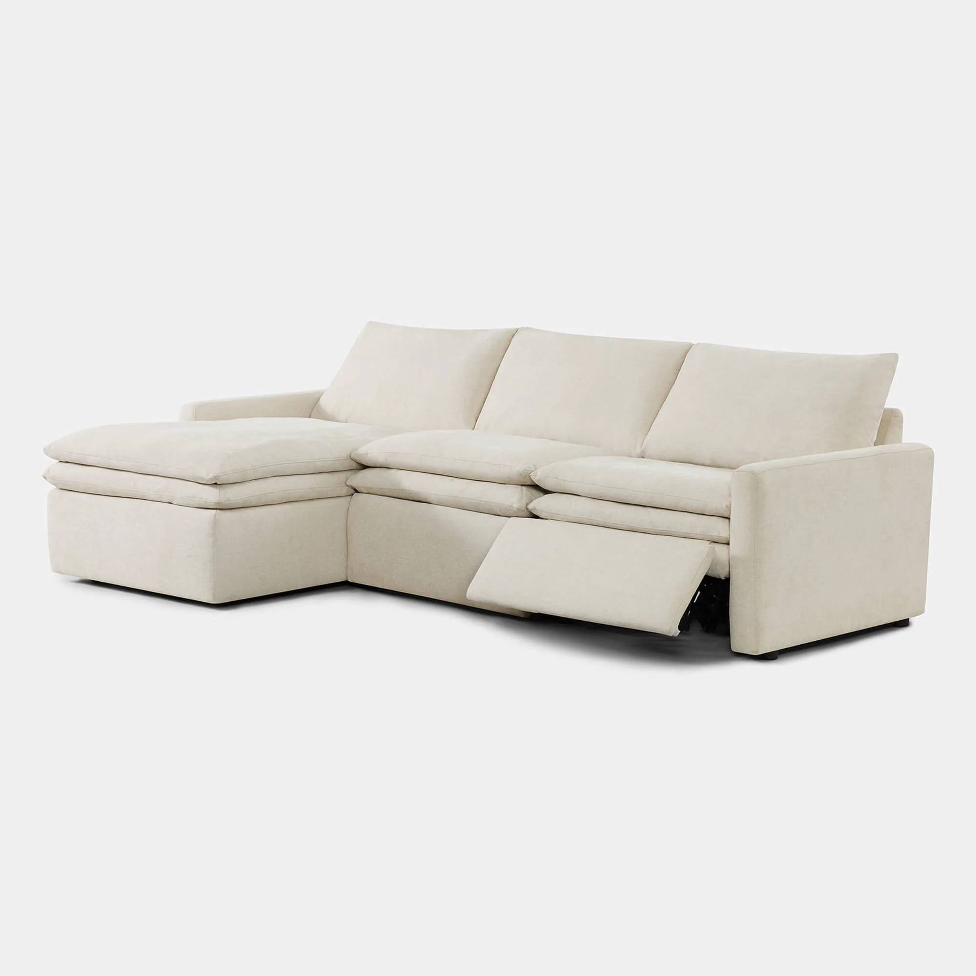 Ohana Zero Gravity Modular Lay-Flat Reclining Sofa with Chaise - Image 27