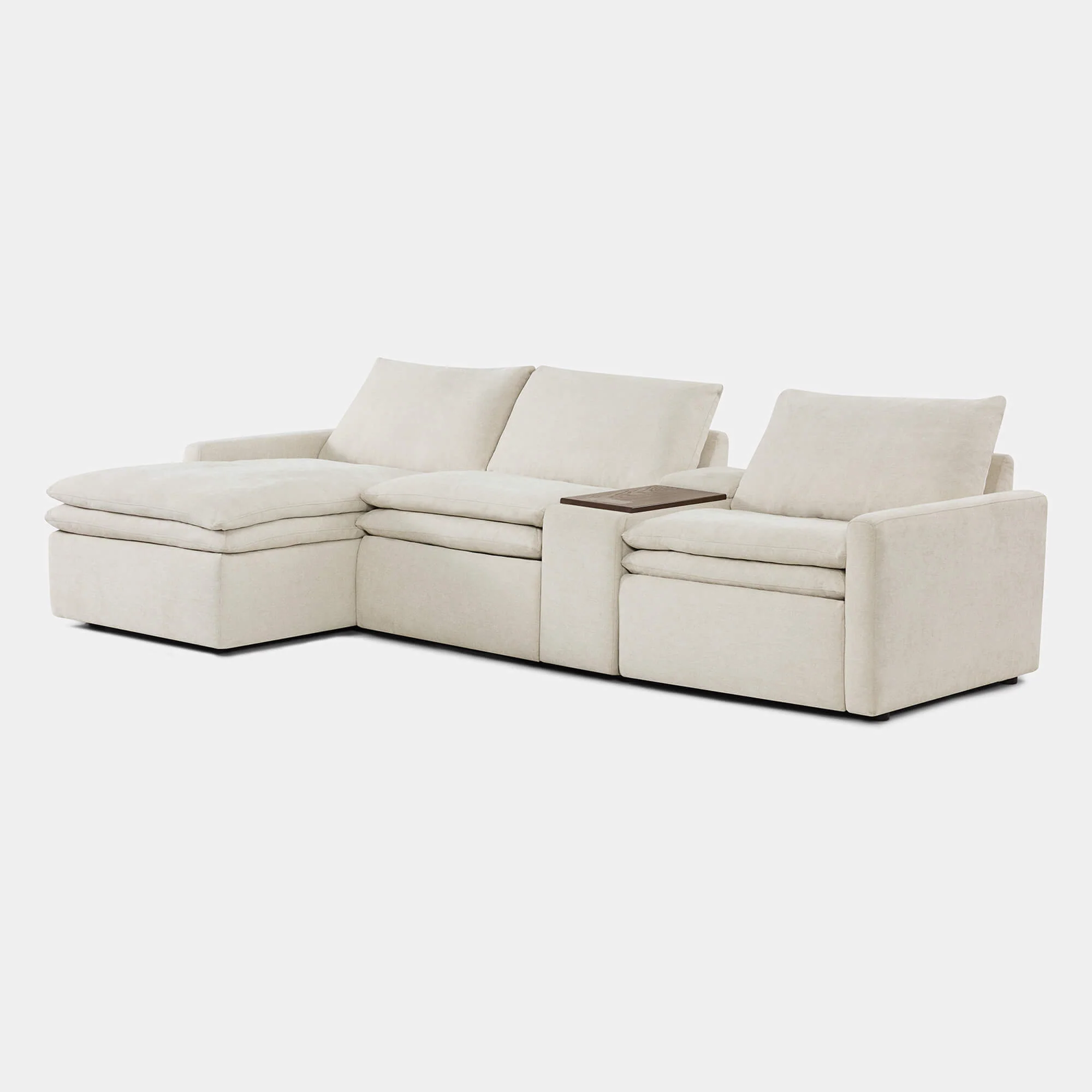 Ohana Zero Gravity Modular Lay-Flat Reclining Sofa with Chaise - Image 30
