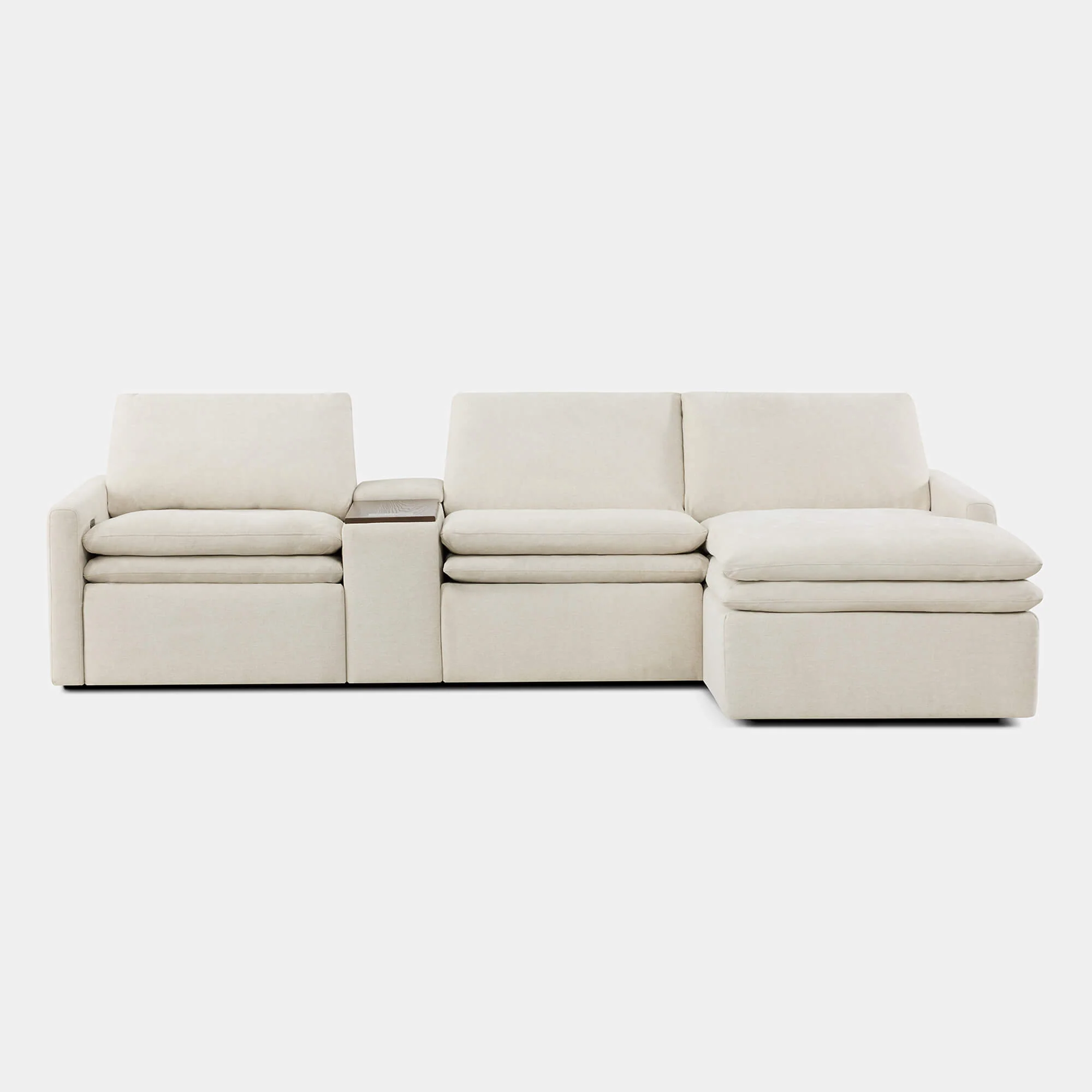 Ohana Zero Gravity Modular Lay-Flat Reclining Sofa with Chaise - Image 42