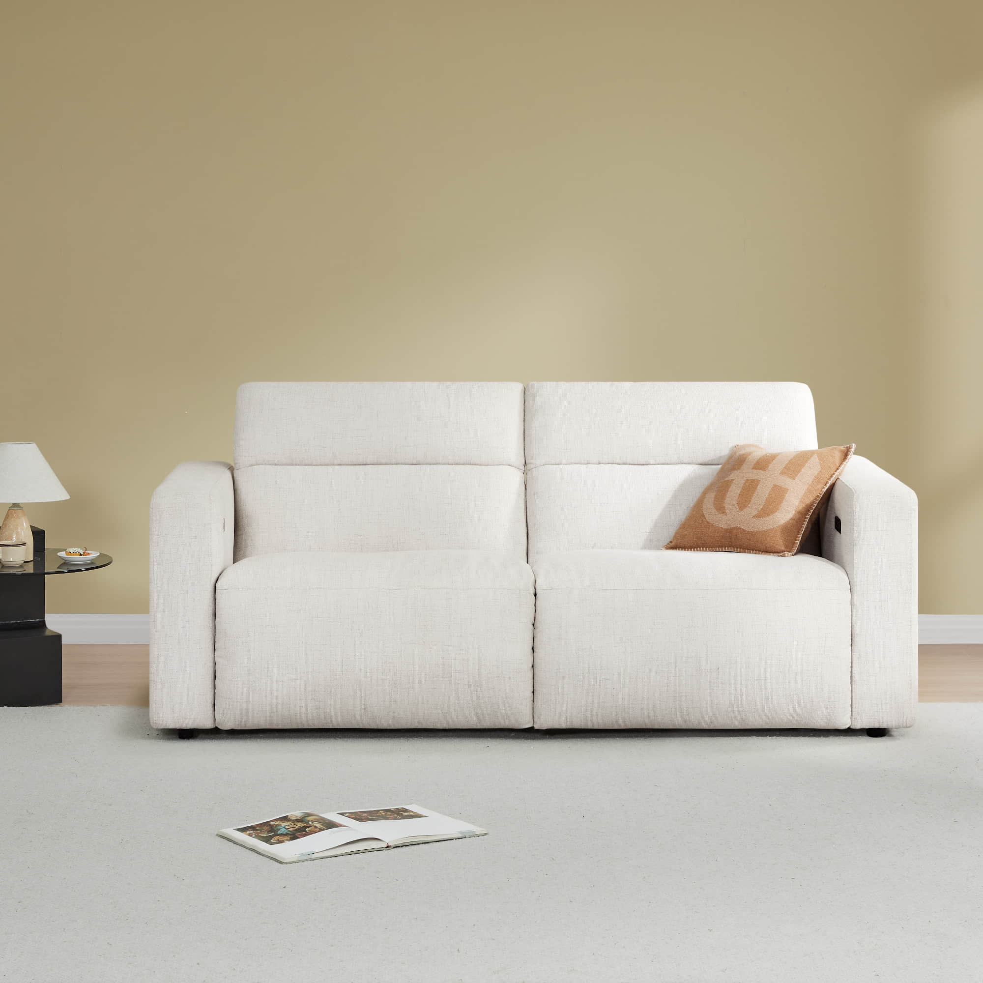 Oliver 2-Seat Wall-hugger Reclining Sectional Sofa with Power Headrest - Image 22