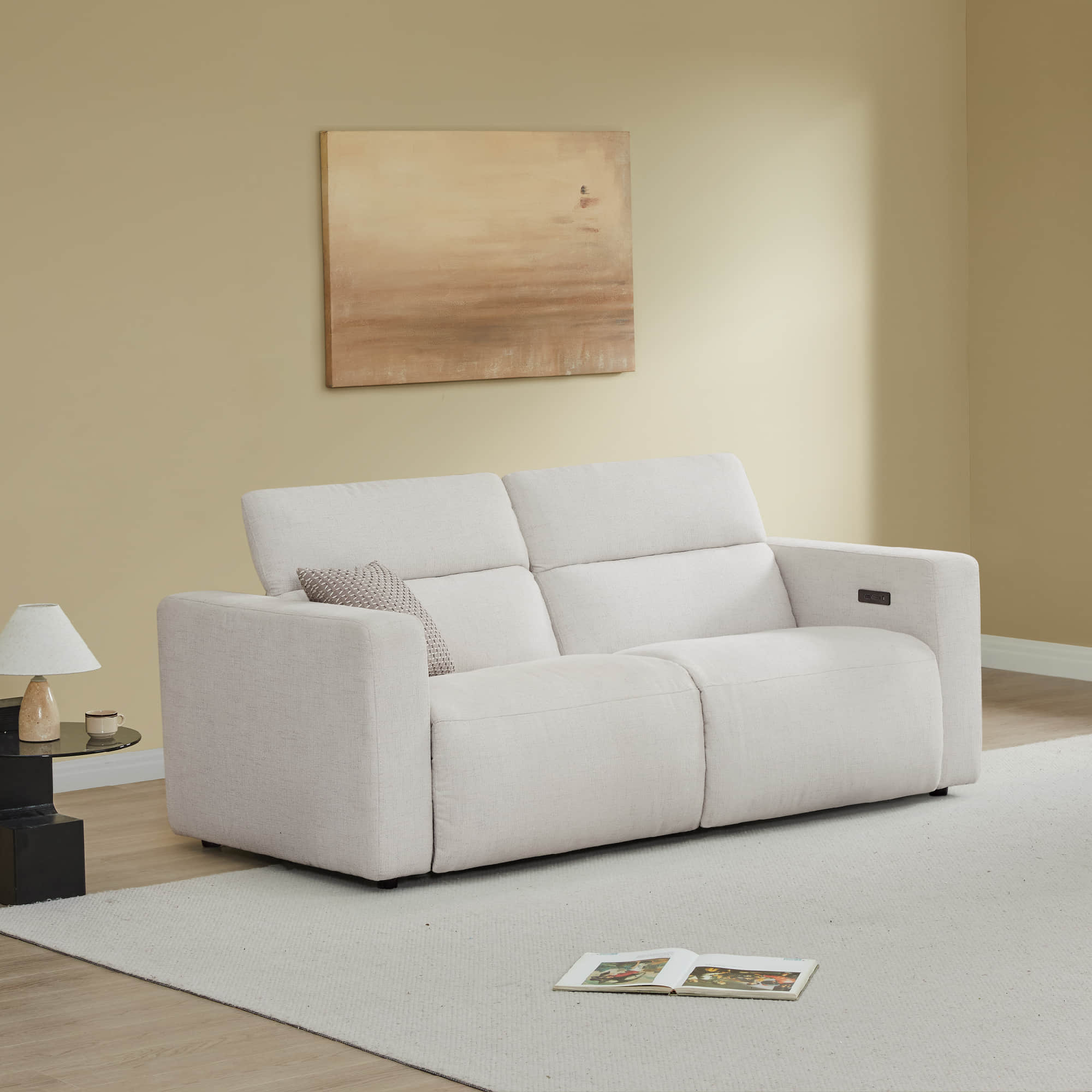 Oliver 2-Seat Wall-hugger Reclining Sectional Sofa with Power Headrest - Image 24