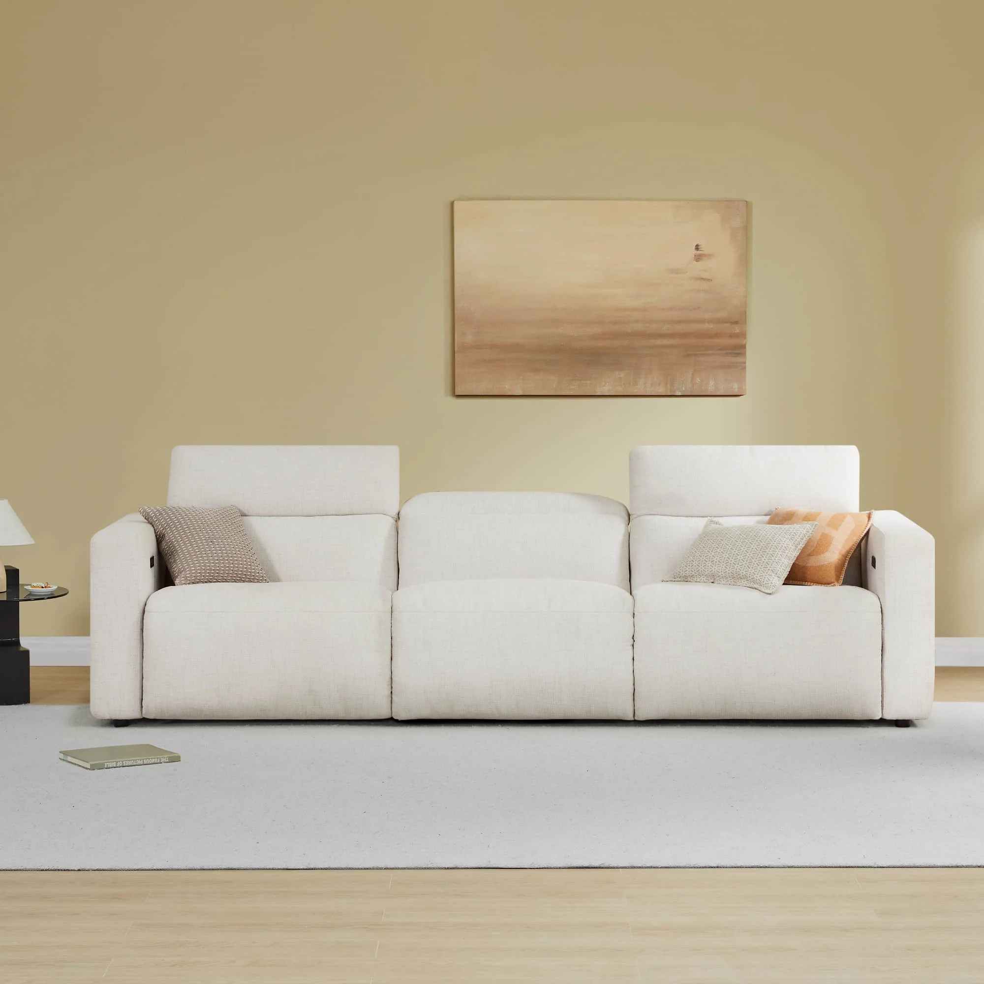 Oliver 3-Seat Wall-hugger Reclining Sectional Sofa with Power Headrest - Image 28