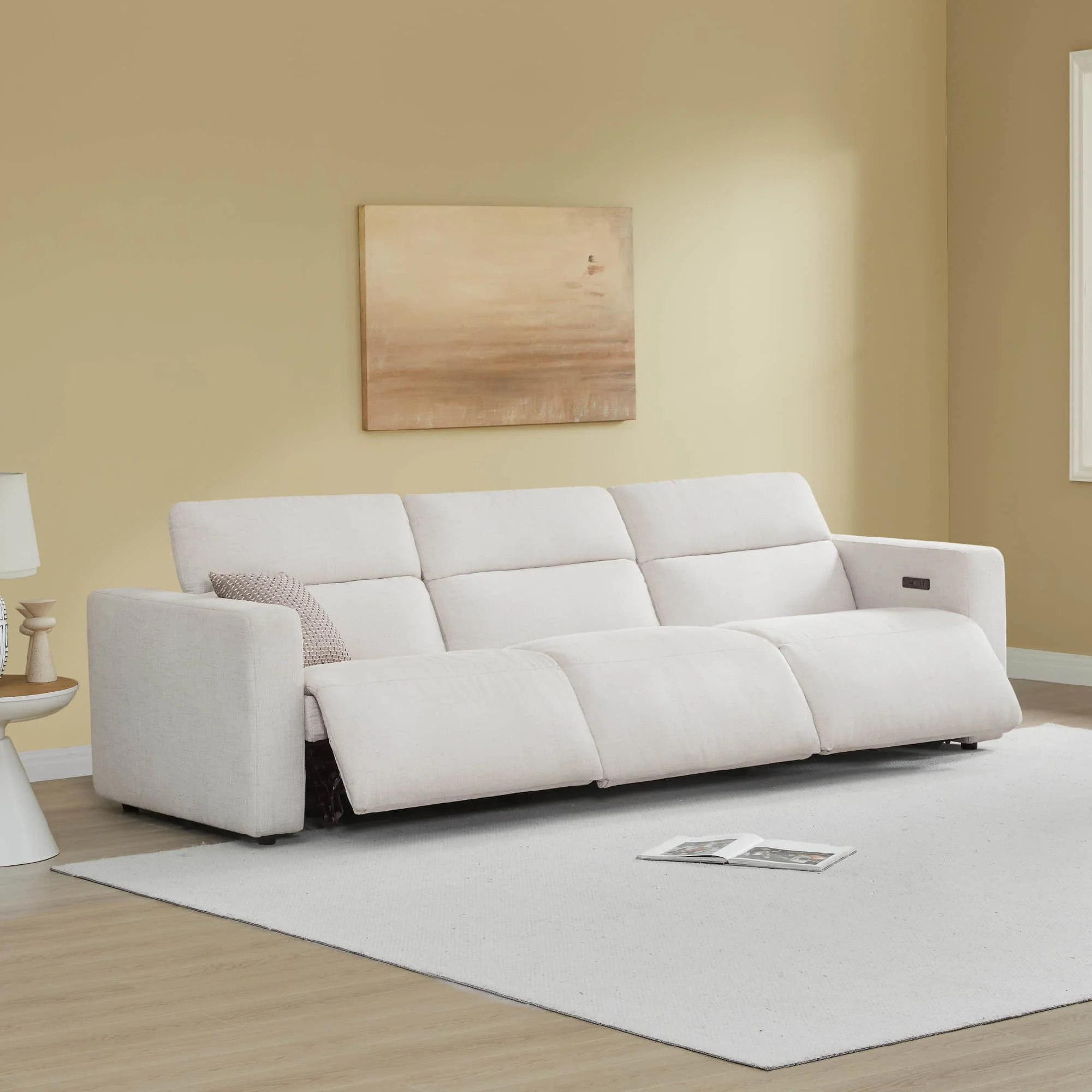 Oliver 3-Seat Wall-hugger Reclining Sectional Sofa with Power Headrest - Image 30