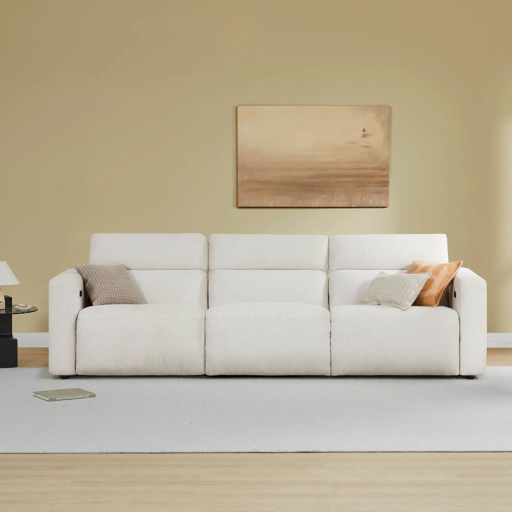 Oliver 3-Seat Wall-hugger Reclining Sectional Sofa with Power Headrest - Image 4