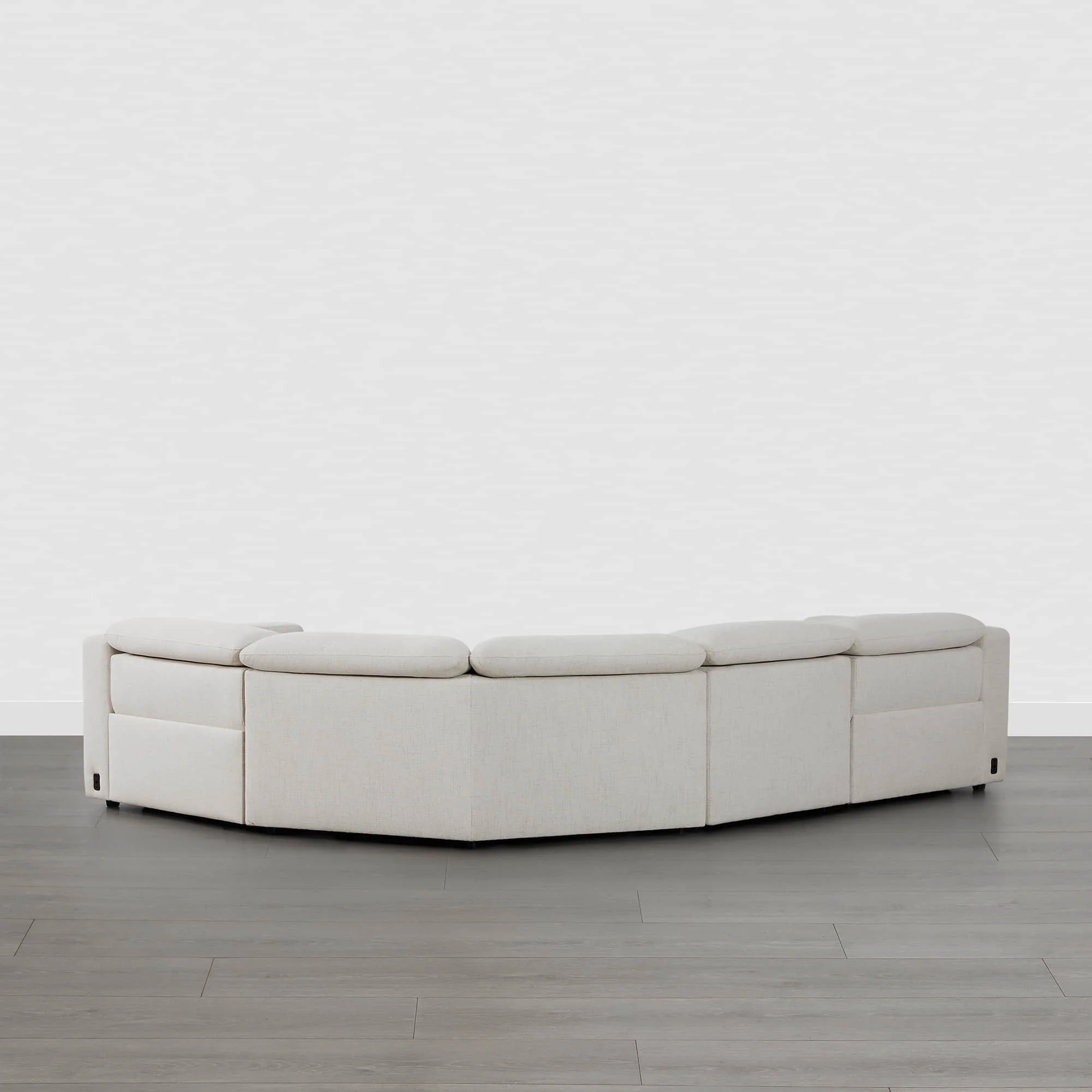 Oliver 4-Seat Wall-hugger Reclining Sectional Sofa with Power Headrest - Image 11