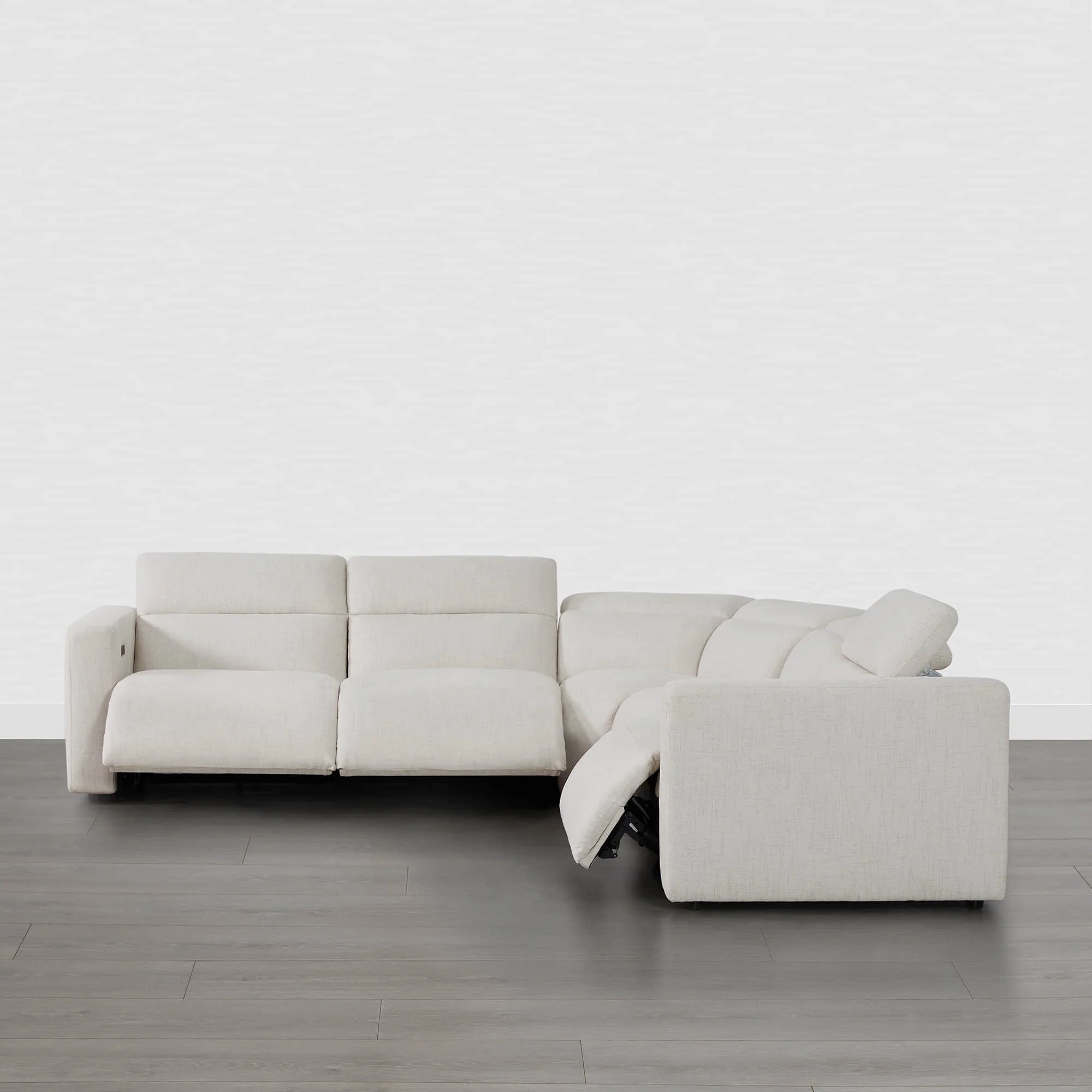 Oliver 5-Seat Wall-hugger Reclining Sectional Sofa with Power Headrest - Image 10