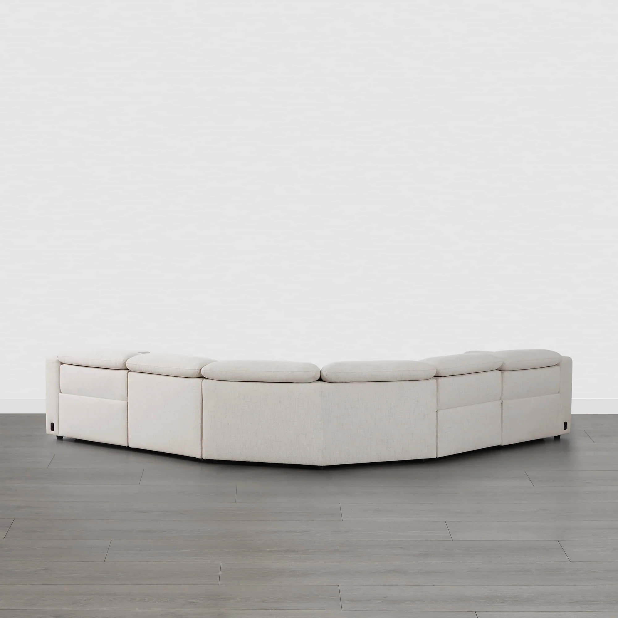 Oliver 5-Seat Wall-hugger Reclining Sectional Sofa with Power Headrest - Image 12