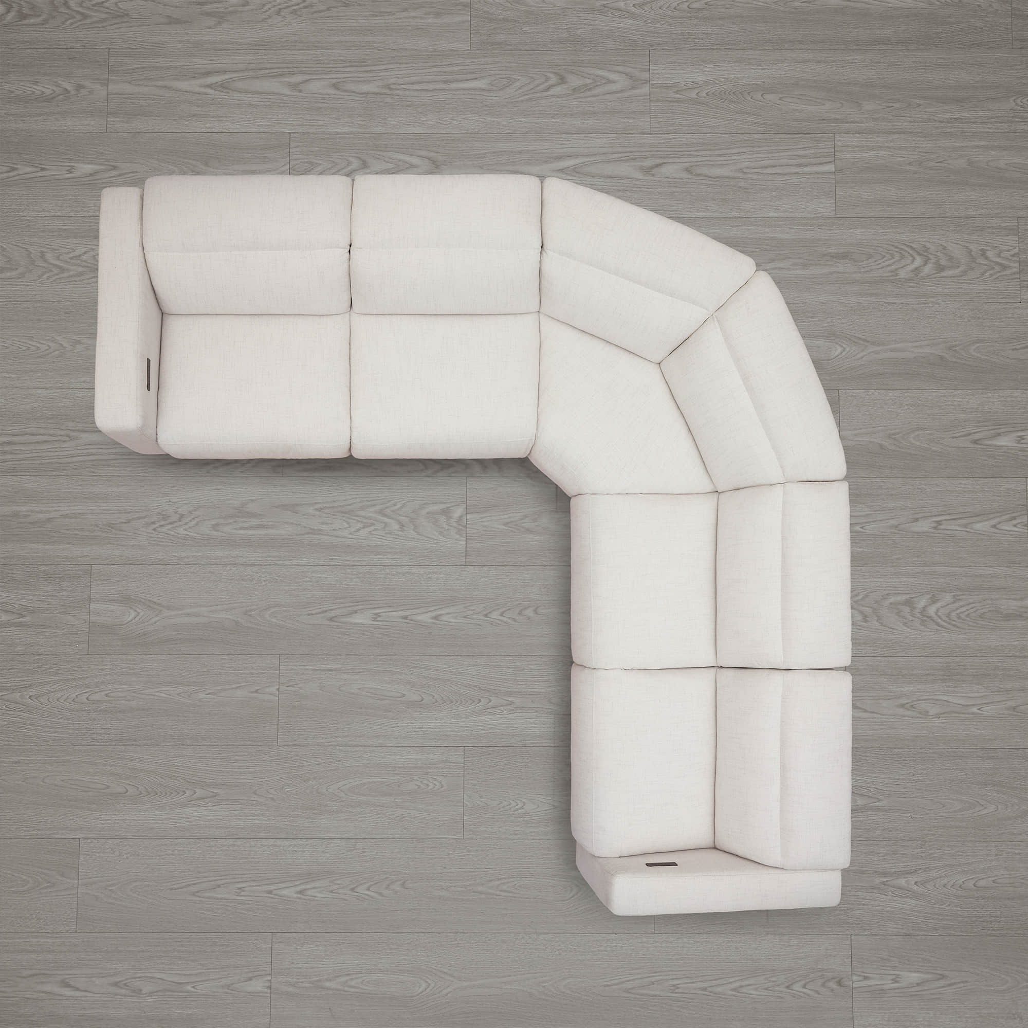 Oliver 5-Seat Wall-hugger Reclining Sectional Sofa with Power Headrest - Image 15
