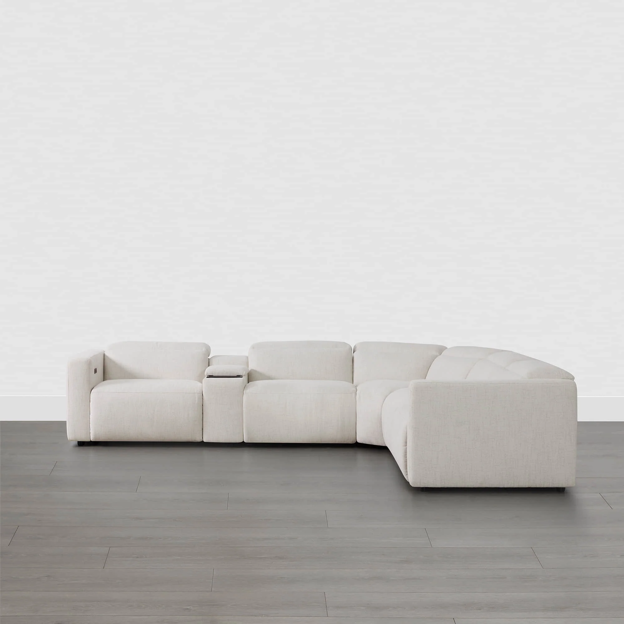 Oliver 5-Seat Wall-hugger Reclining Sectional Sofa with Power Headrest - Image 23