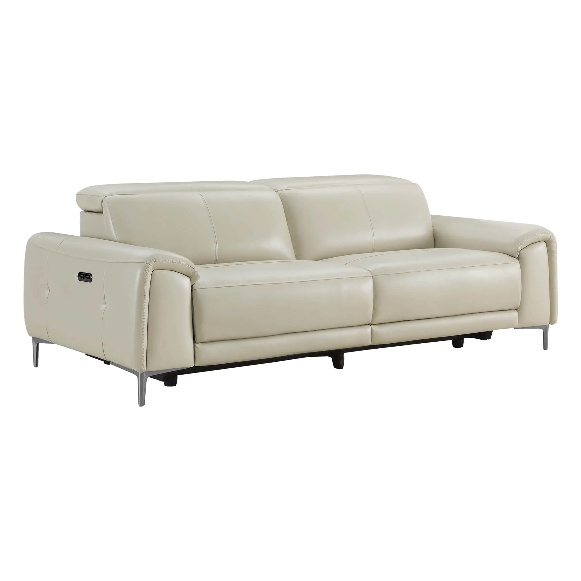 Owen Genuine Leather Reclining Sofa with Power Headrest - Image 13