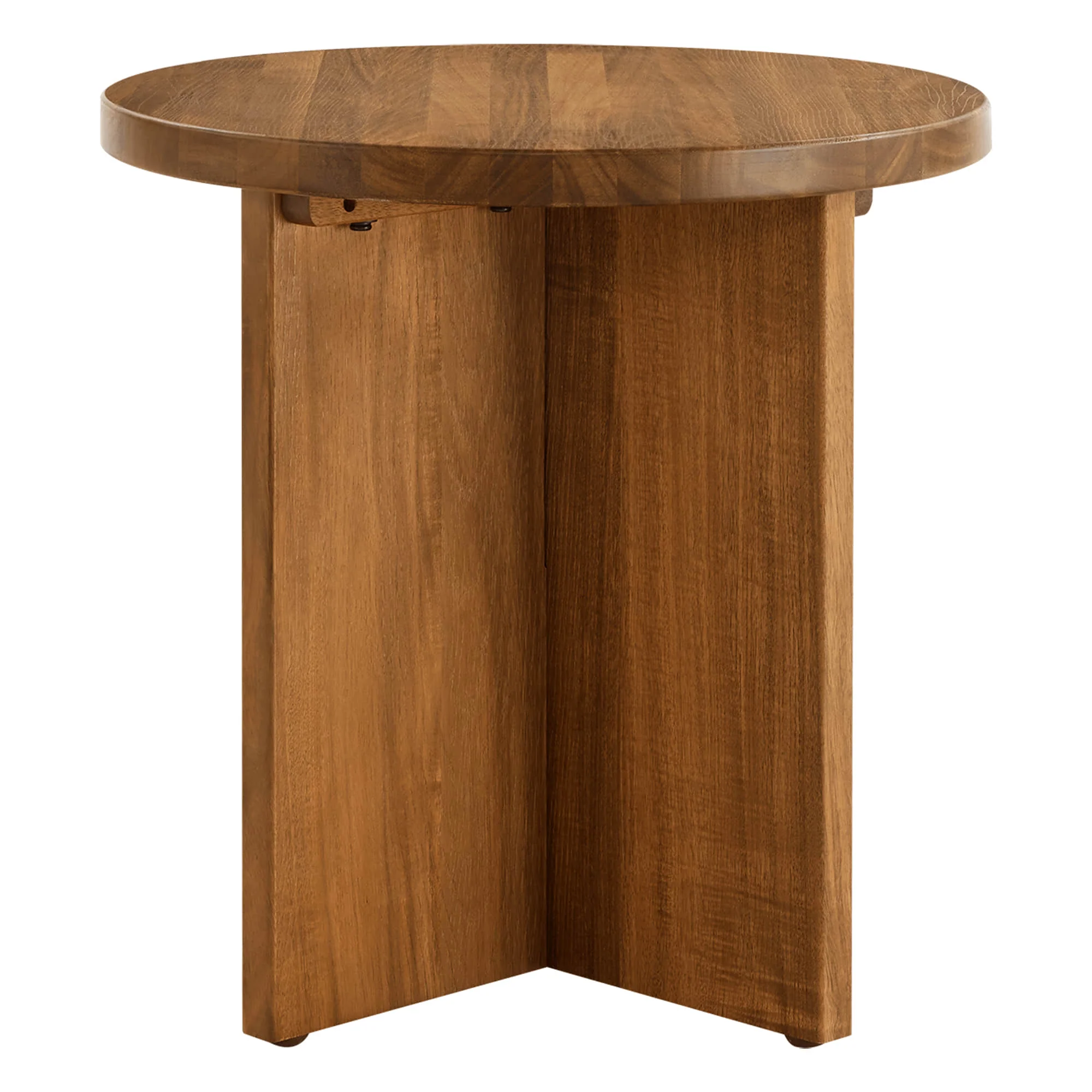 Raymond Modern Outdoor Acacia Wood Swivel Bistro Set - Image 9