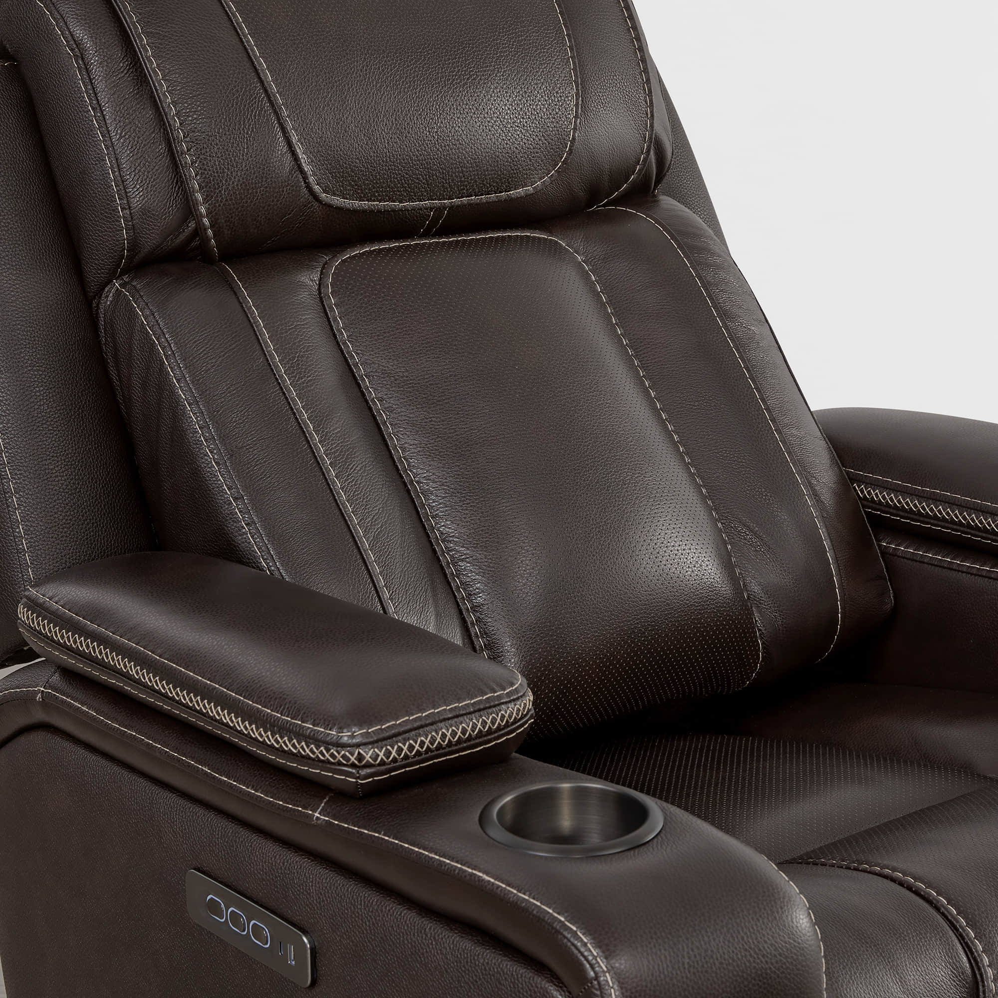 Sable Super Zero-gravity Triple-Motor Power Recliner with Storage - Image 30