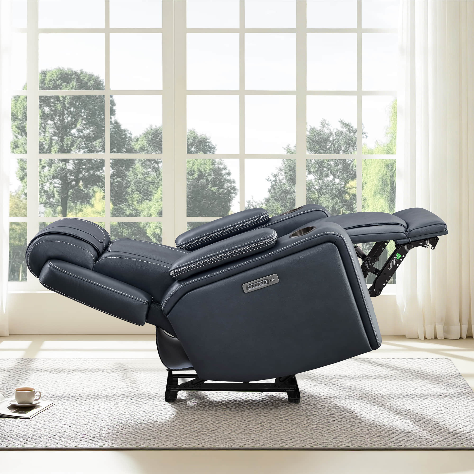Sable Super Zero-gravity Triple-Motor Power Recliner with Storage - Image 9
