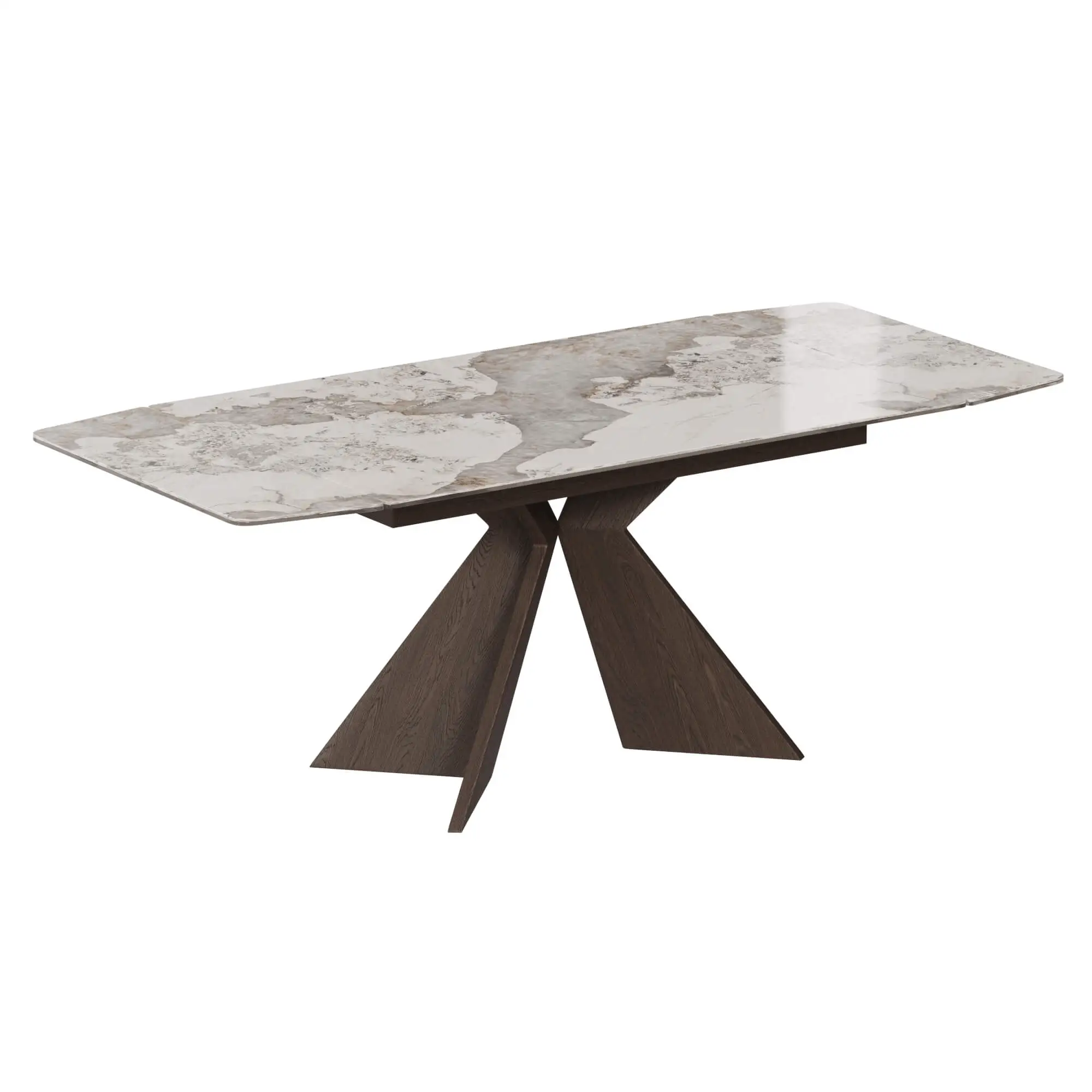 Sean Extendable Pandora Sintered Stone Dining Table,55"-79" - Image 10