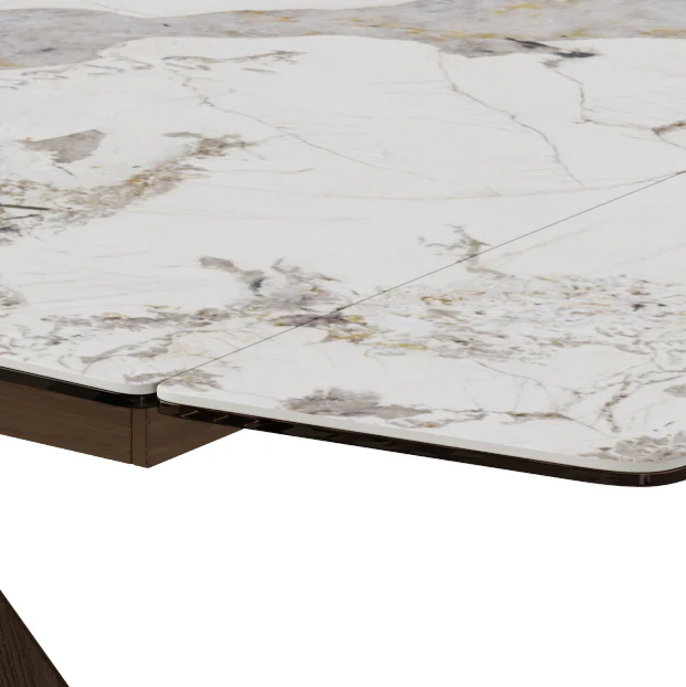 Sean Extendable Pandora Sintered Stone Dining Table,55"-79" - Image 13
