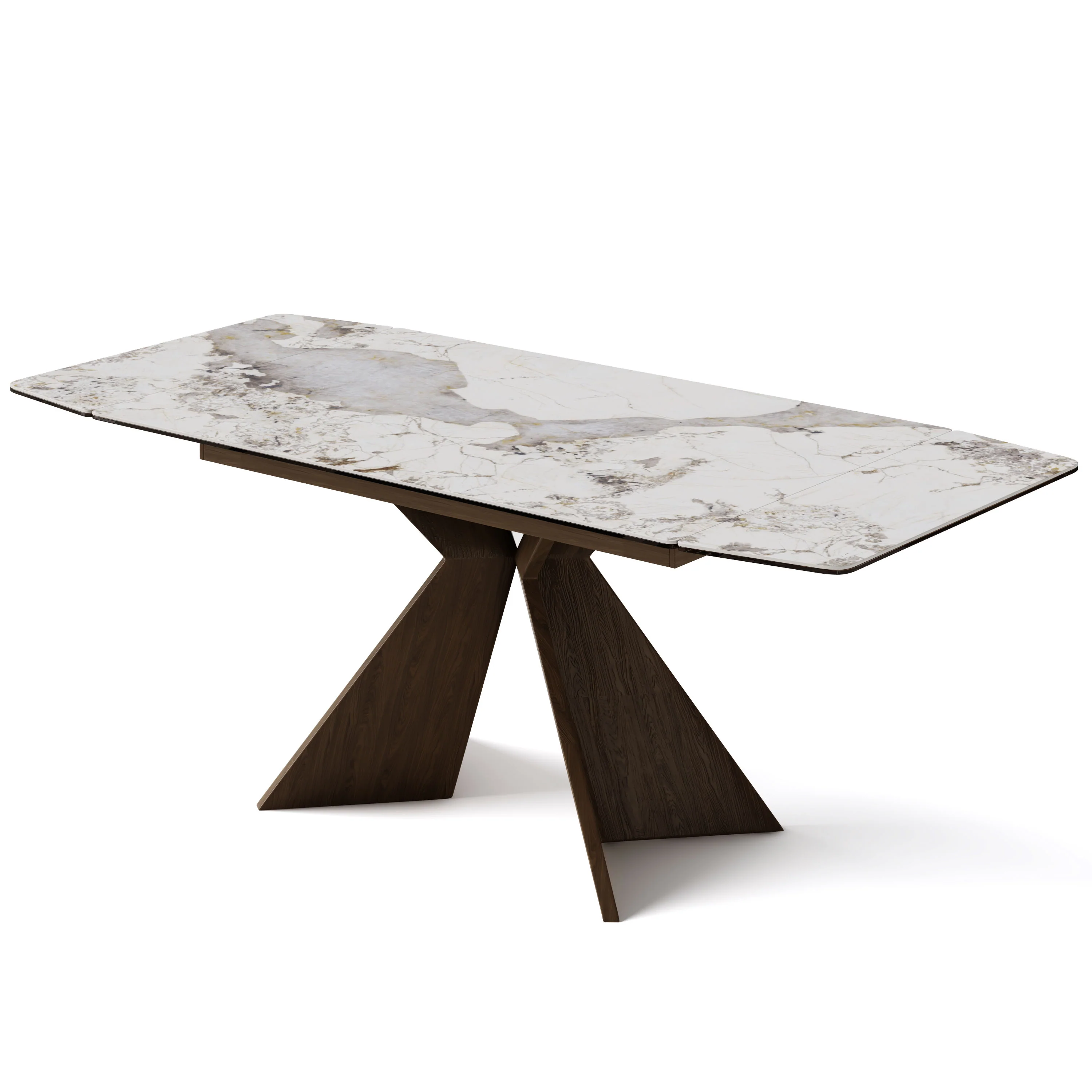 Sean Extendable Pandora Sintered Stone Dining Table,55"-79" - Image 4
