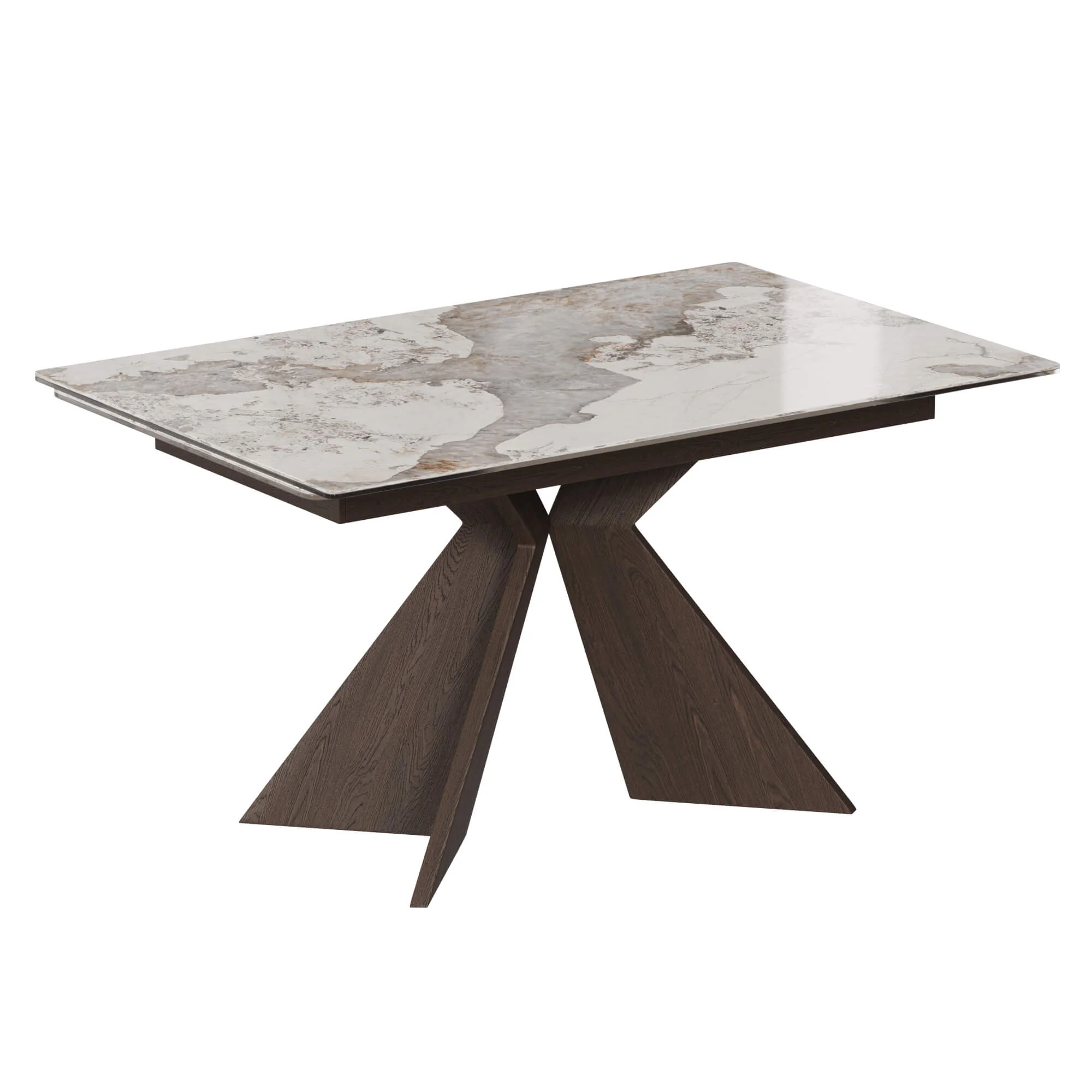 Sean Extendable Pandora Sintered Stone Dining Table,55"-79" - Image 7