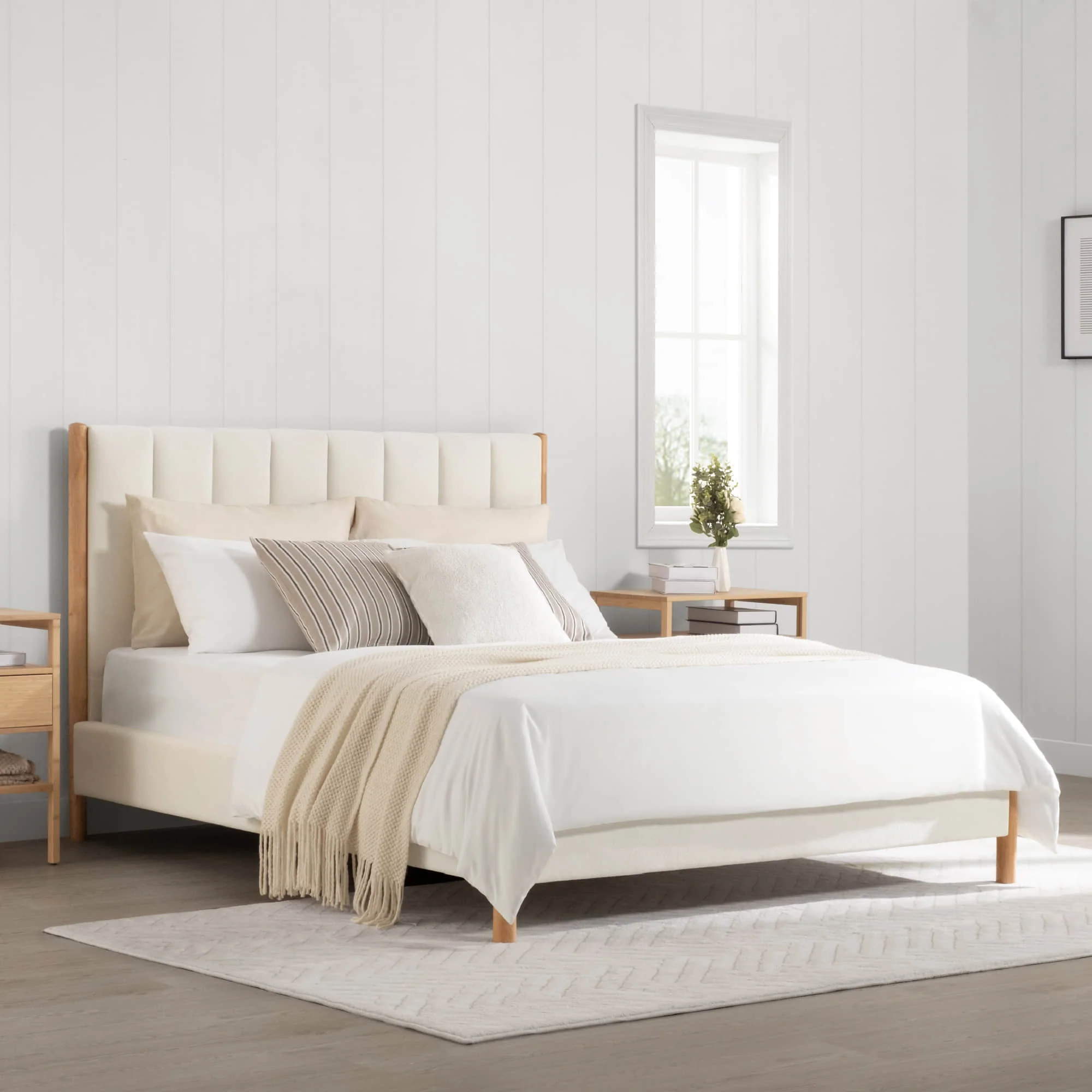 Serene Full Contemporary Upholstered Platform Bed - Image 3