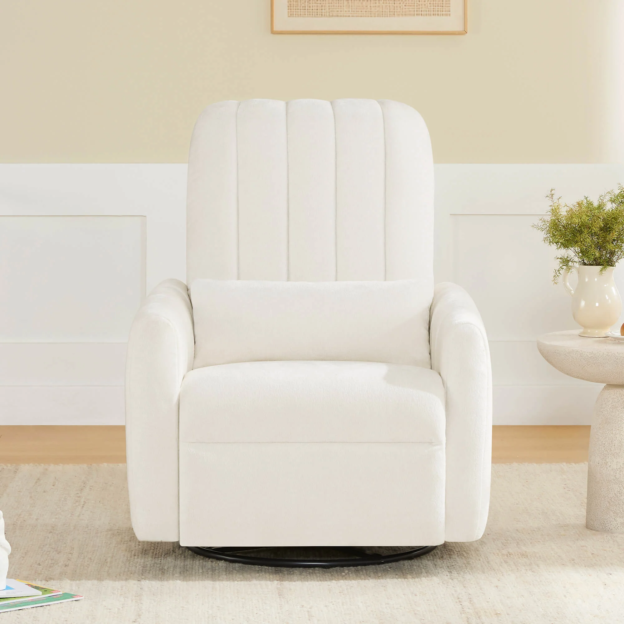 Shell Power Swivel Nursery Glider Recliner - Image 11