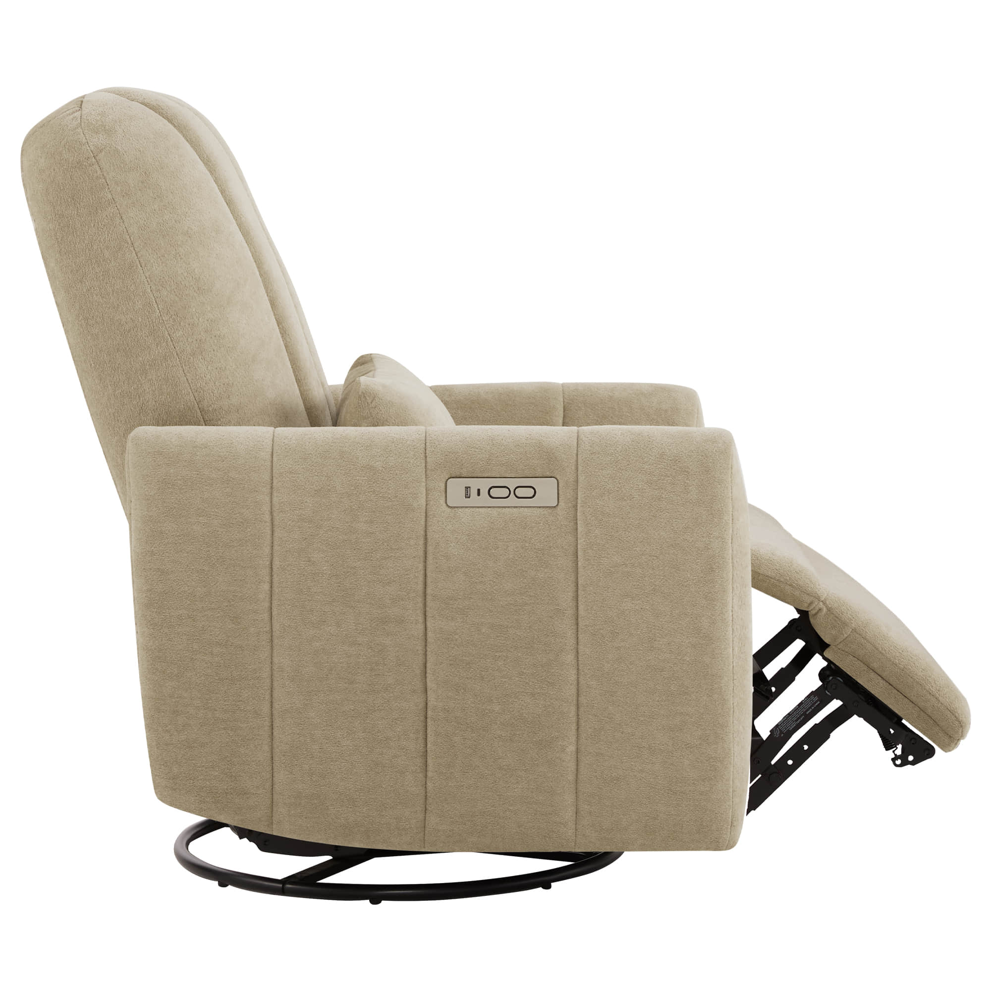 Shell Power Swivel Nursery Glider Recliner - Image 17