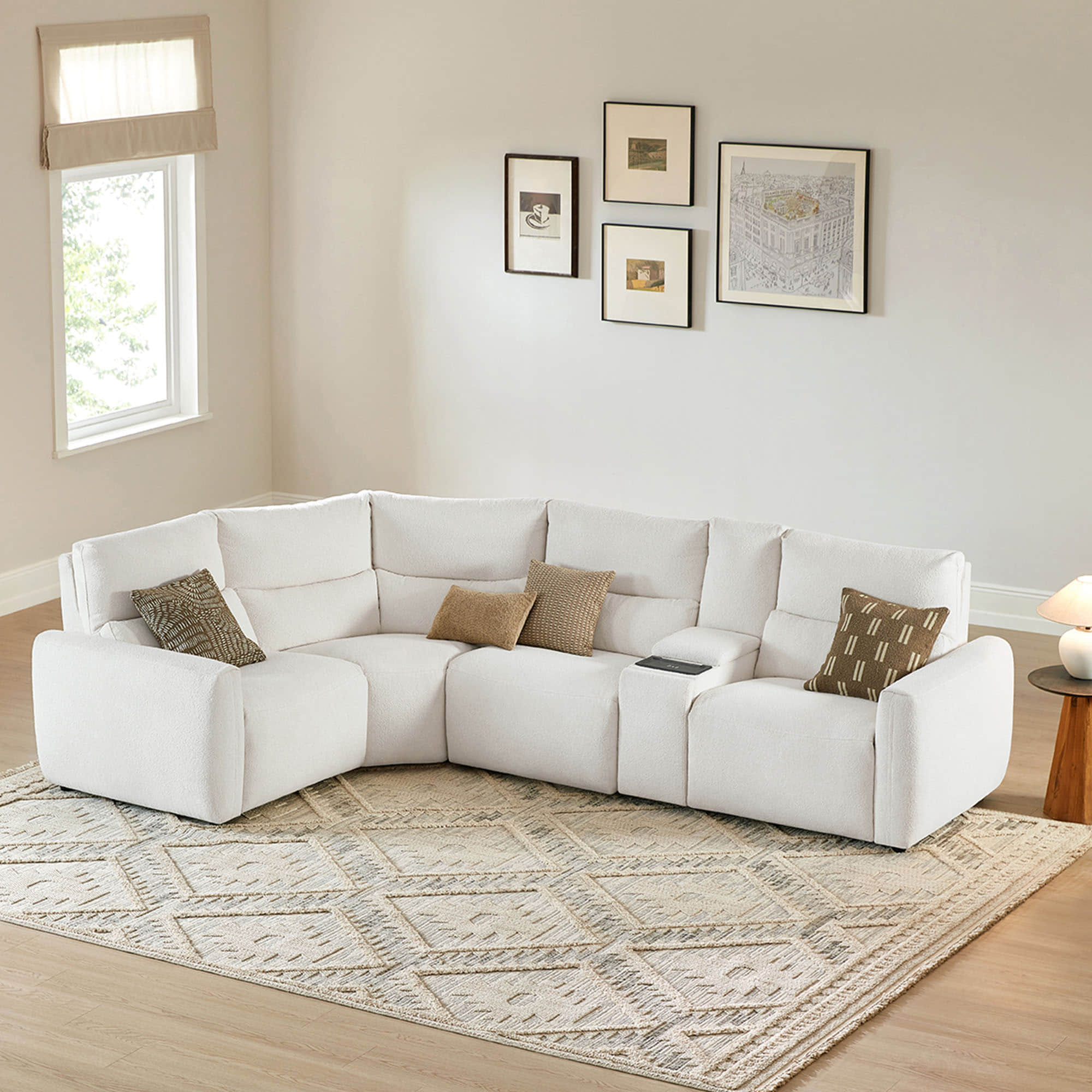 Skyline 4-Seat Zero Gravity Reclining Sectional sofa with Power Headrest - Image 14